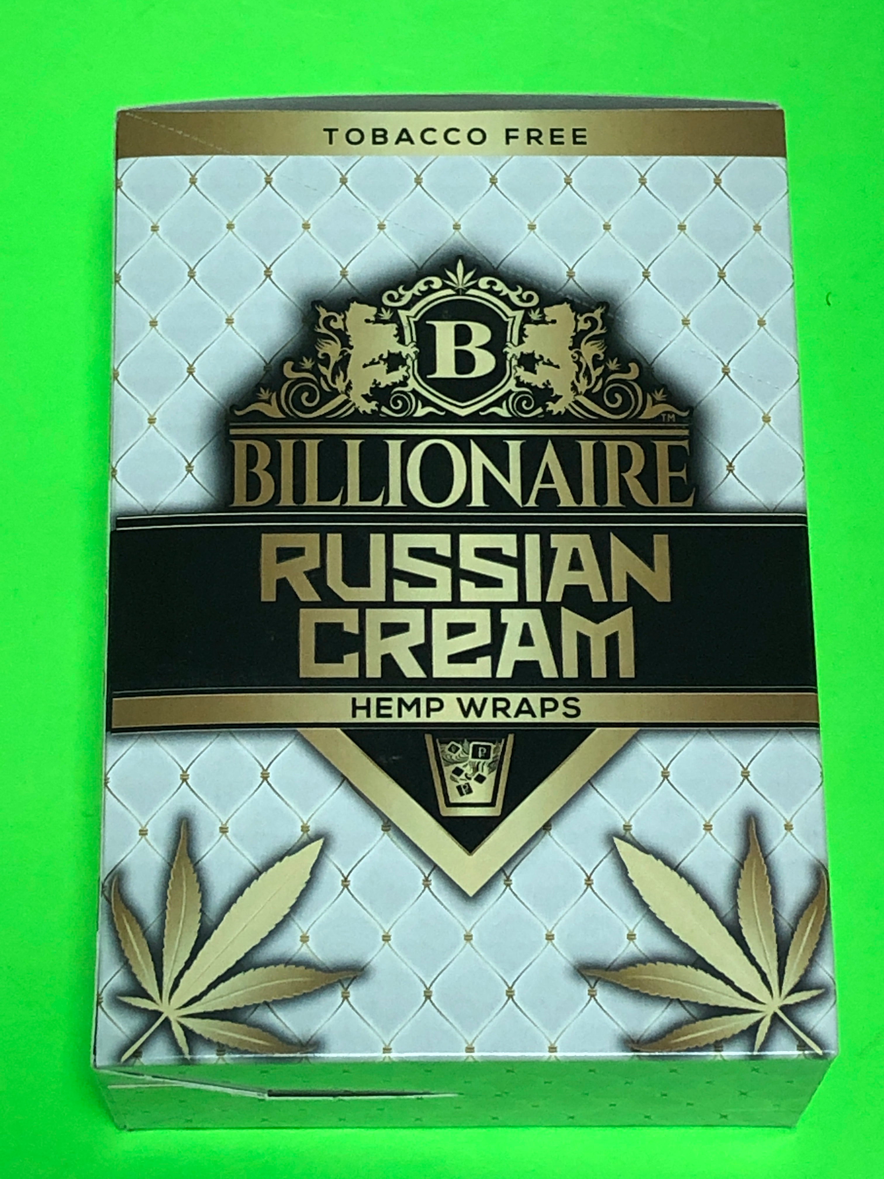FREE GIFTS??IF U BUY Billionaire Russian Cream 50 High Quality Hemp Wraps 25 Packs