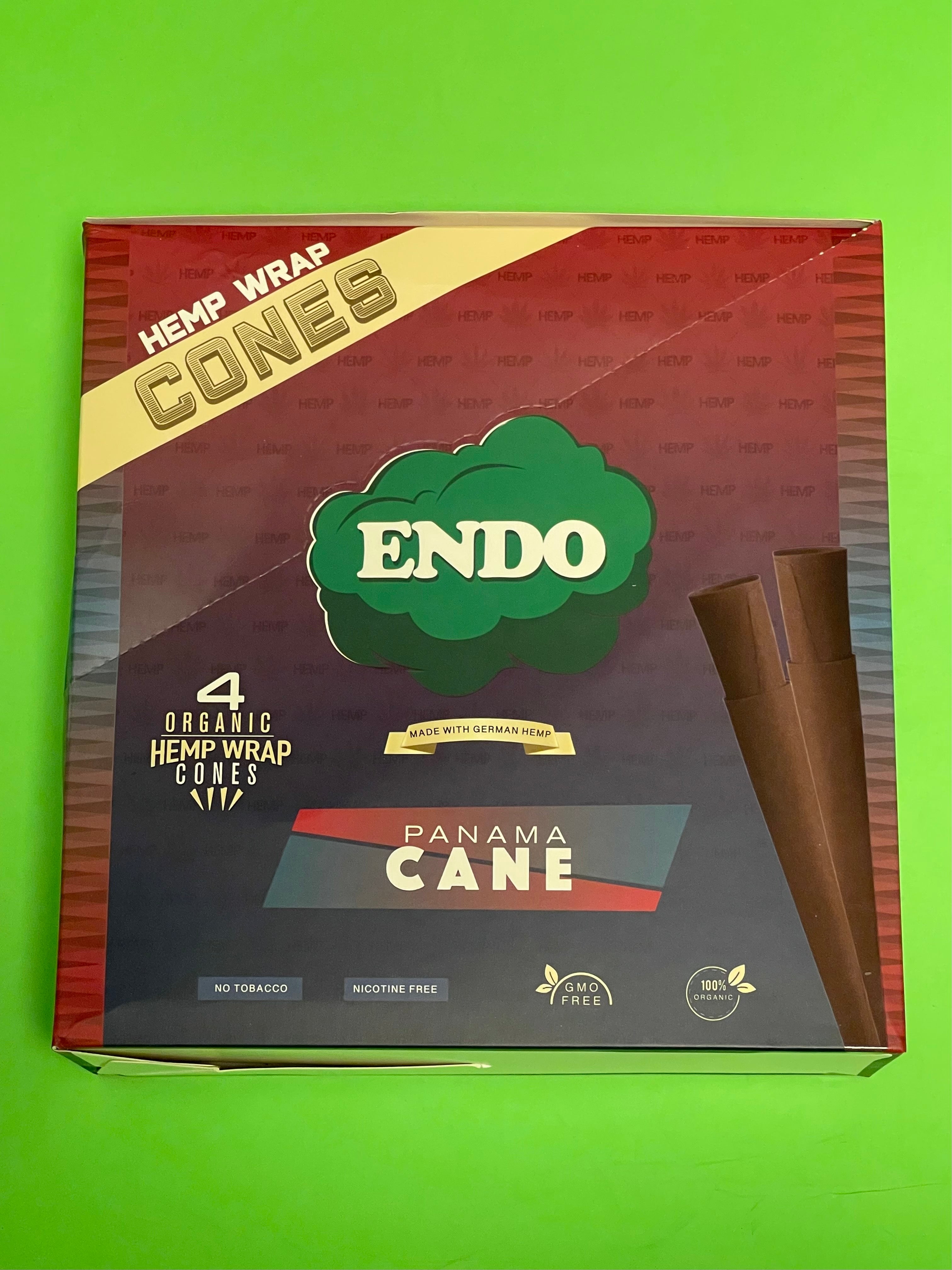 FREE GIFTS??Endo Panama Cane 60 High Quality Organic Hemp Wrap Cones 15 packs No??Tobacco Full??
