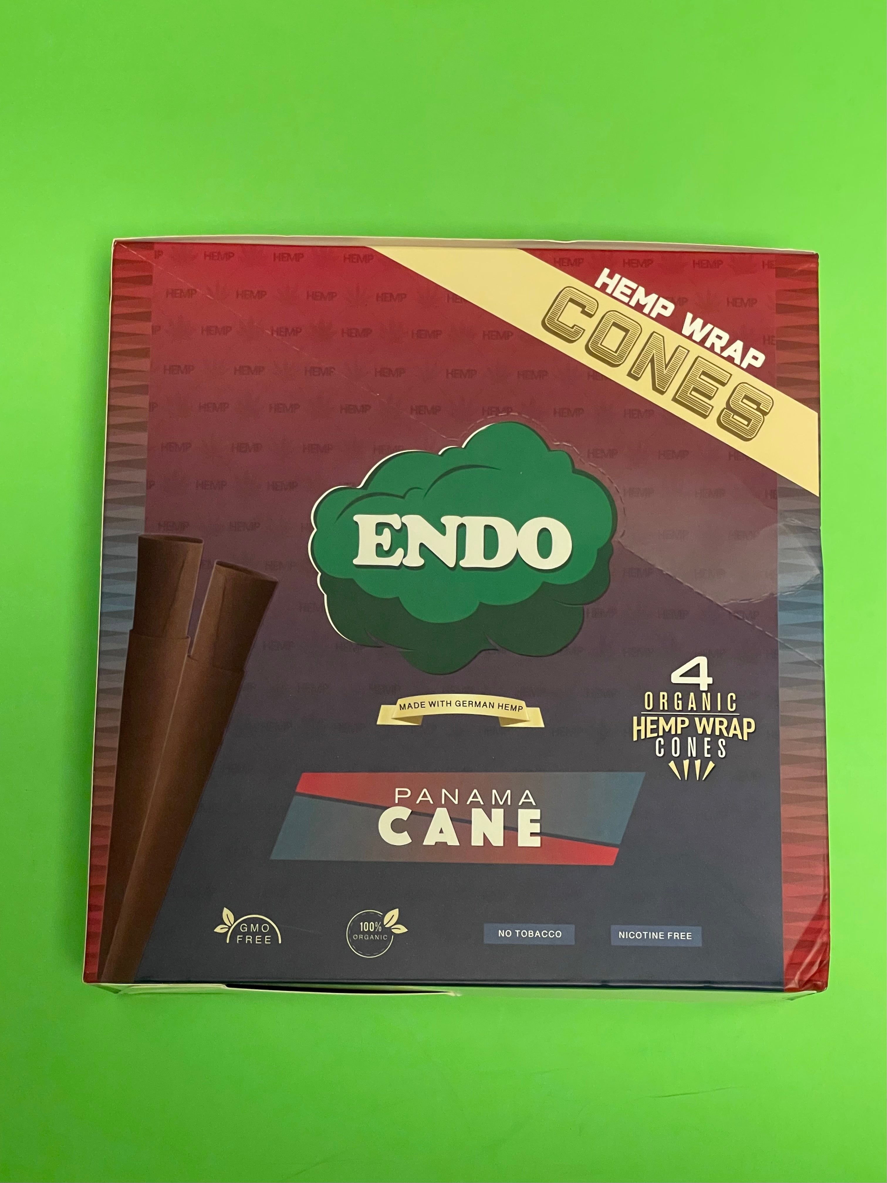 FREE GIFTS??Endo Panama Cane 60 High Quality Organic Hemp Wrap Cones 15 packs No??Tobacco Full??