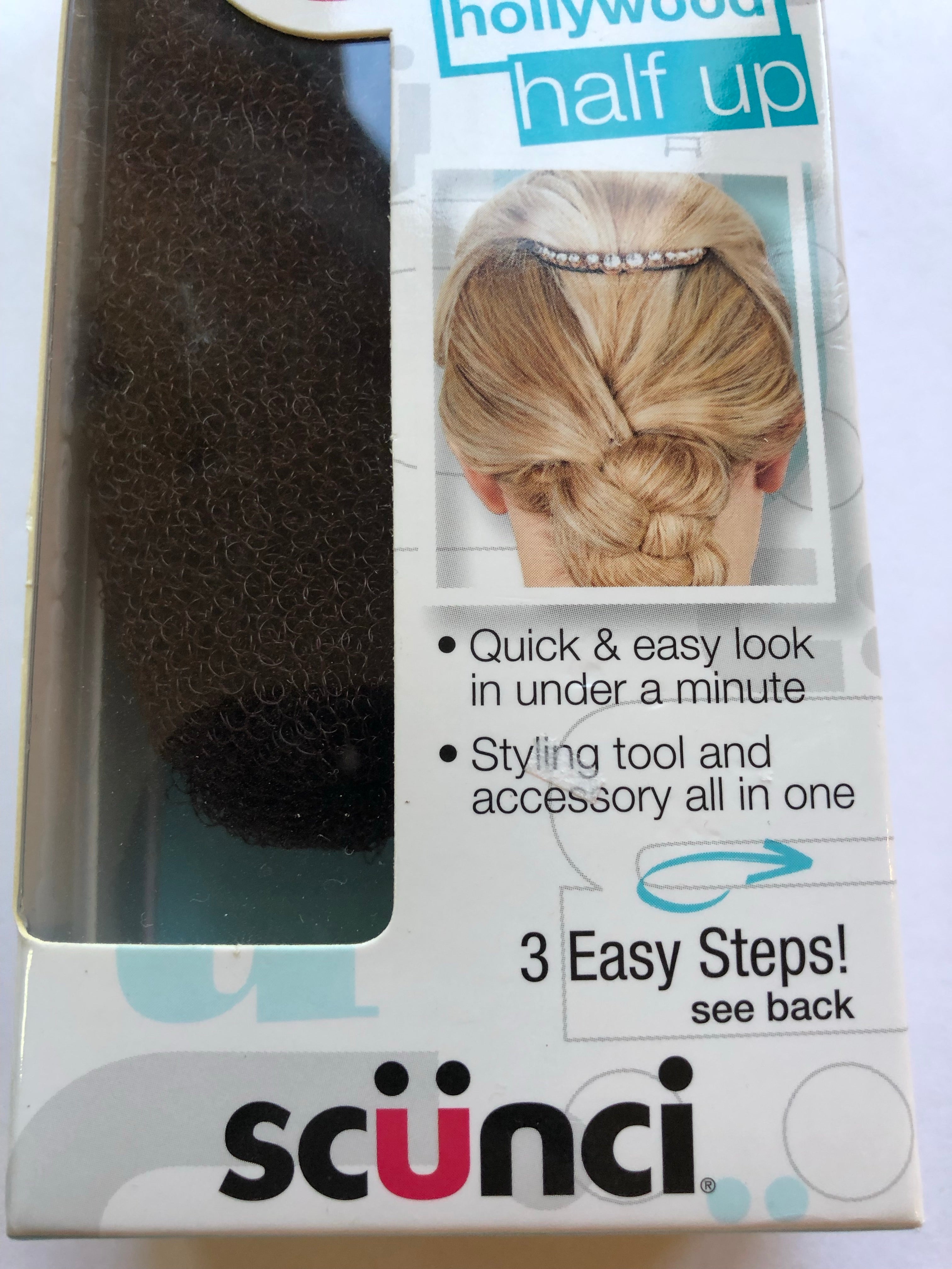 Scunci Hollywood Half Up Quick Easy Styling Tool Accessory 20852-A 1 Piece
