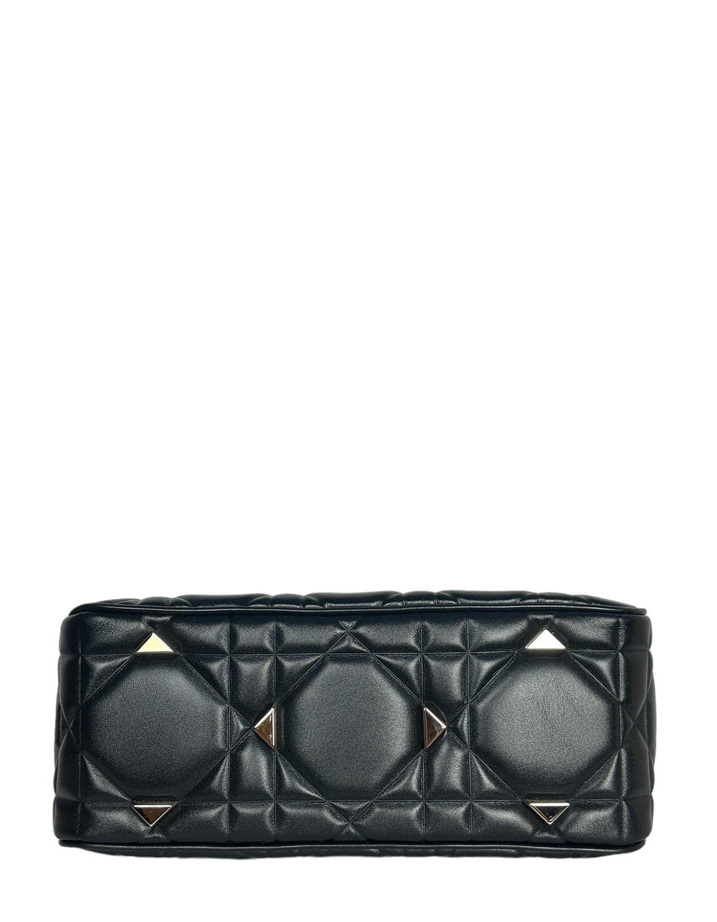 Christian Dior Black Leather Cannage Quilted The Lady 95.22 Bag