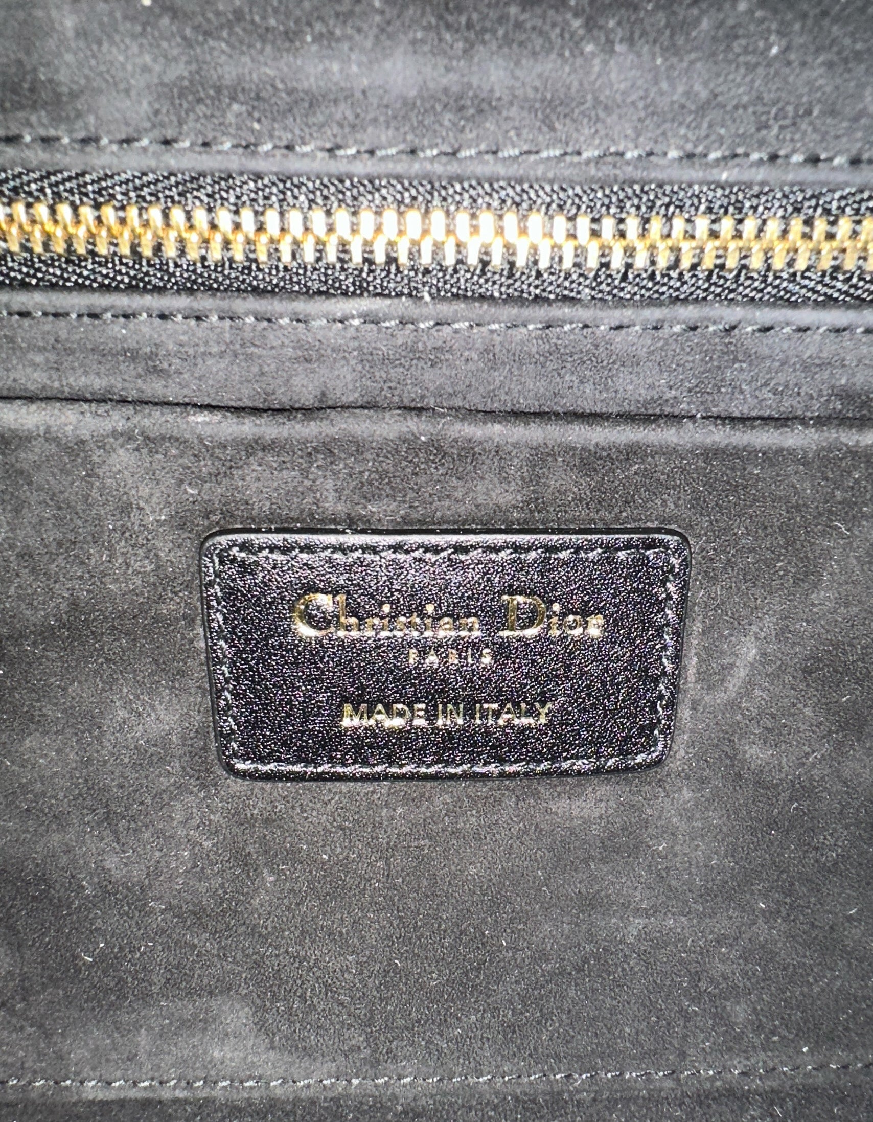 Christian Dior Black Leather Cannage Quilted The Lady 95.22 Bag