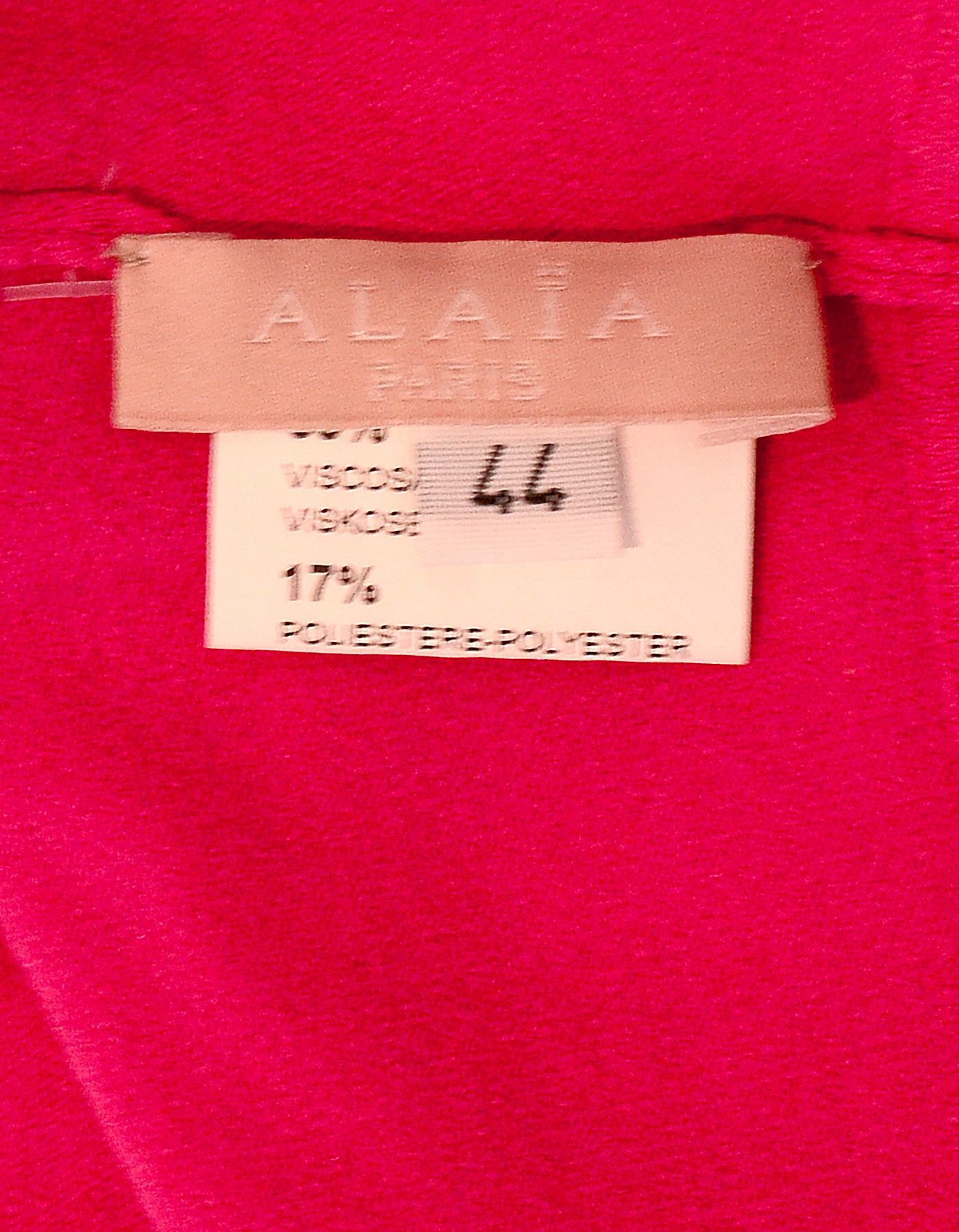 Alaia Pink Button Up Cropped Sweater sz 44