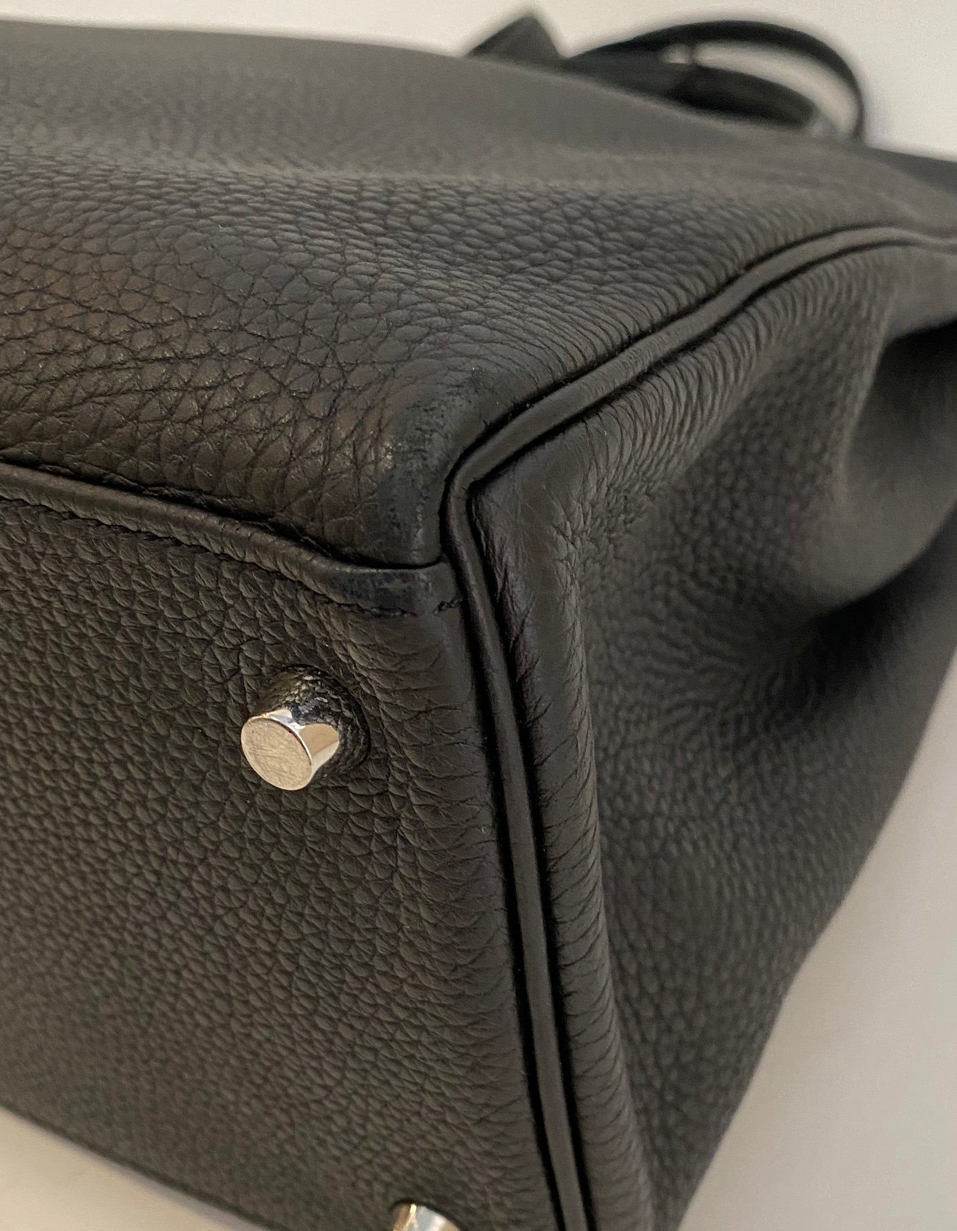 Hermes 35cm Black Togo Leather Kelly Bag PHW
