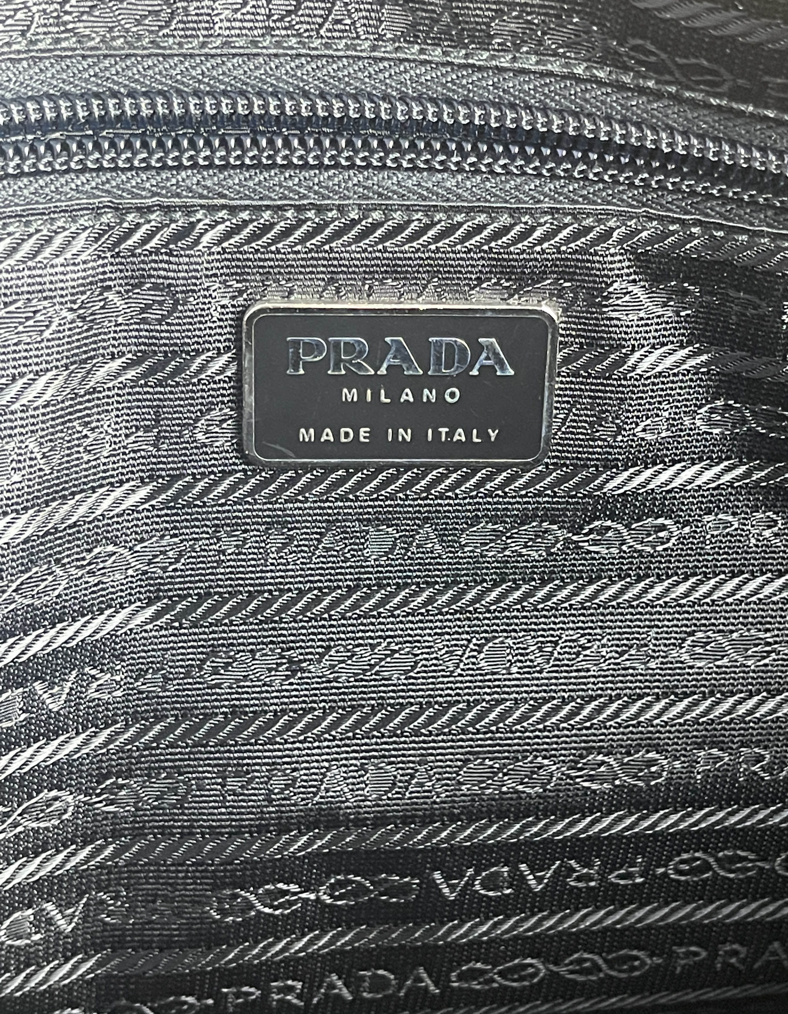 Prada Vintage Black Tessuto Nylon Handbag