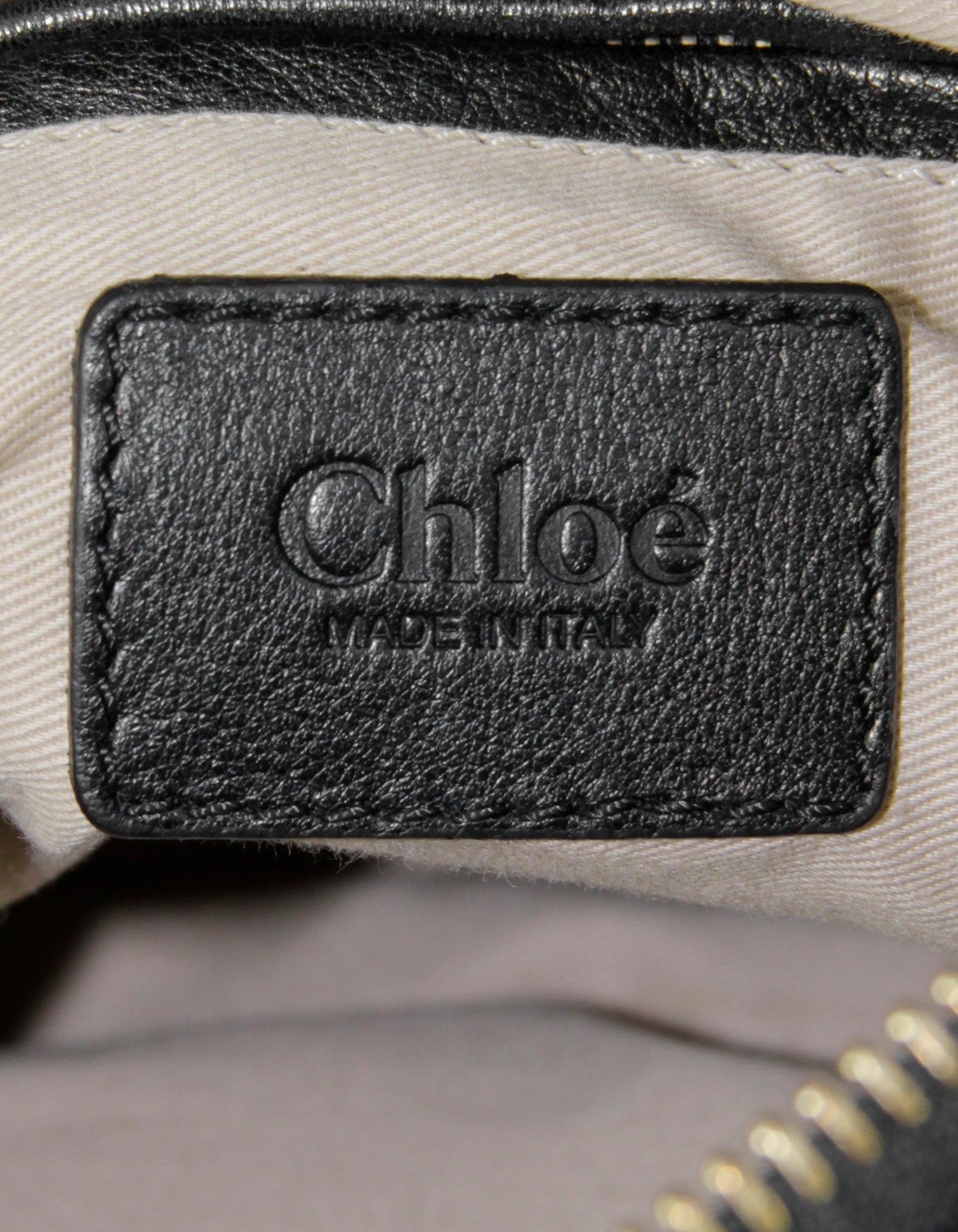Chloe Black Calfskin Leather Braided Medium Marcie Satchel Bag
