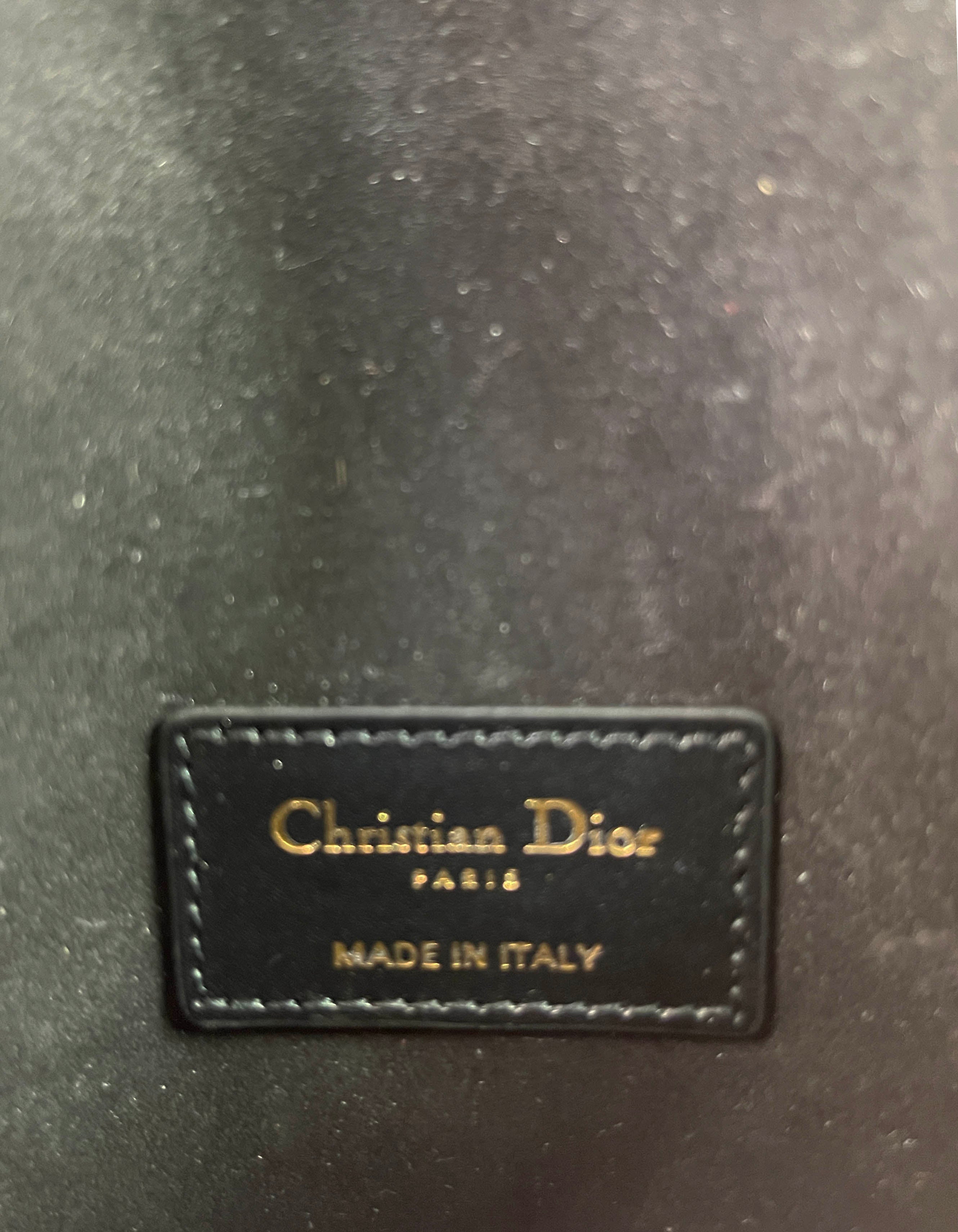 Christian Dior Black Leather Saddle Pouch Belt Bag