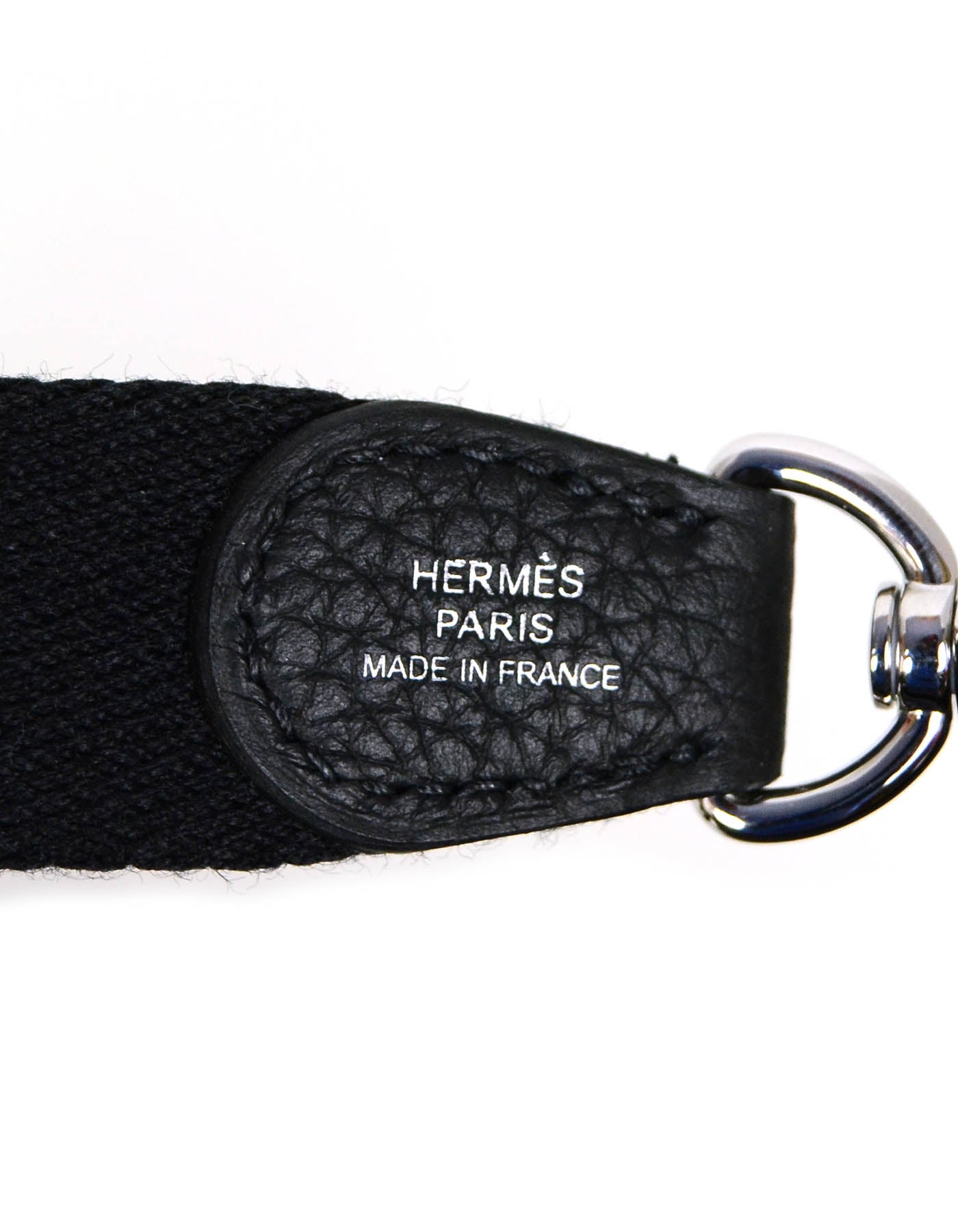 Hermes Black Taurillon Clemence Evelyne TPM Crossbody Bag