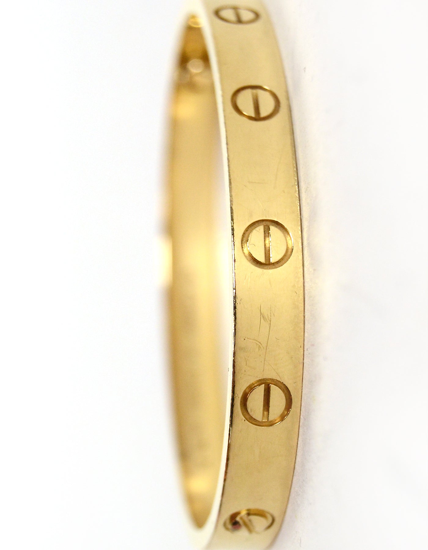 Cartier 18k Yellow Gold LOVE Bracelet sz 16