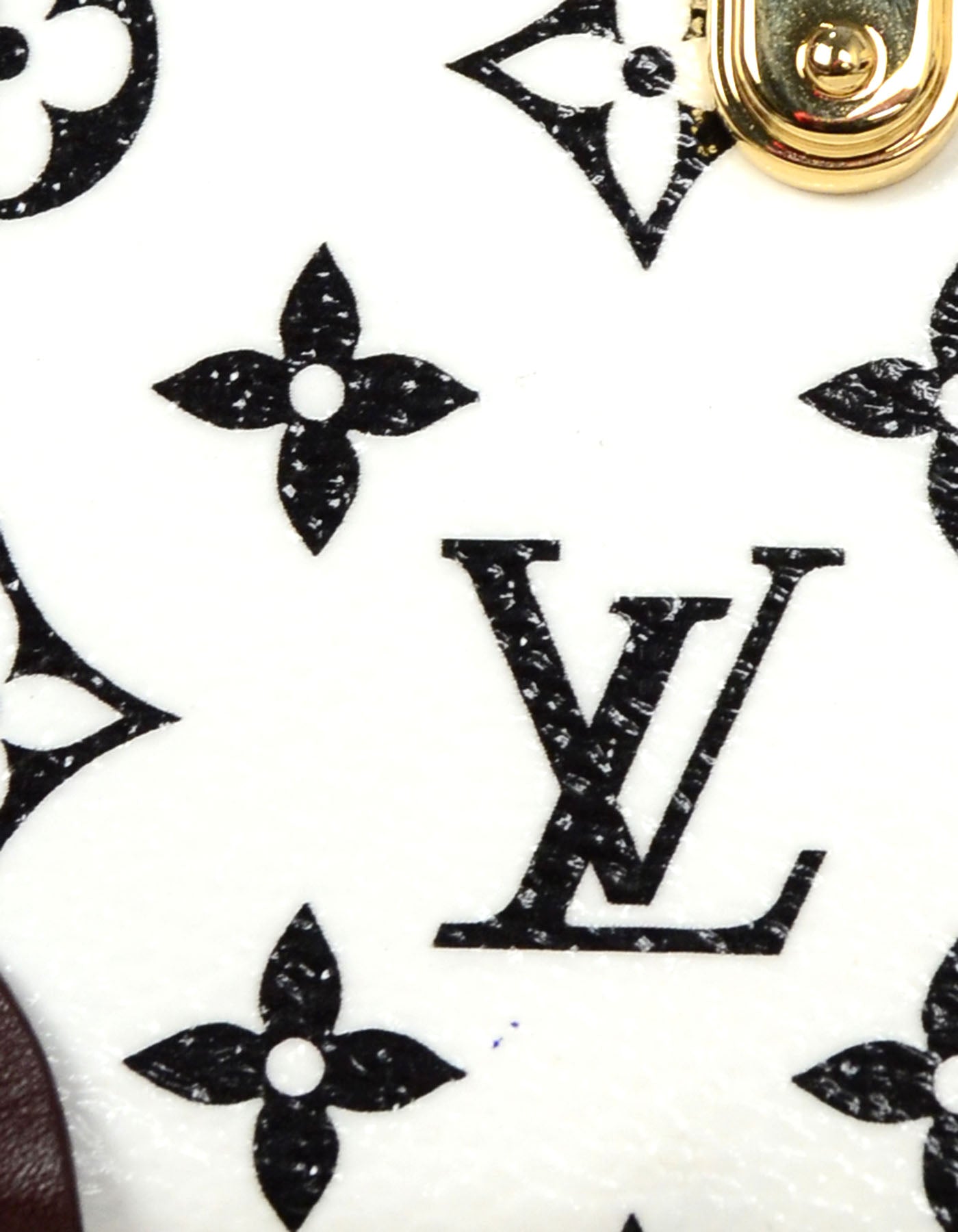 Louis Vuitton Black/White Monogram Petite Malle Trunk Crossbody Bag