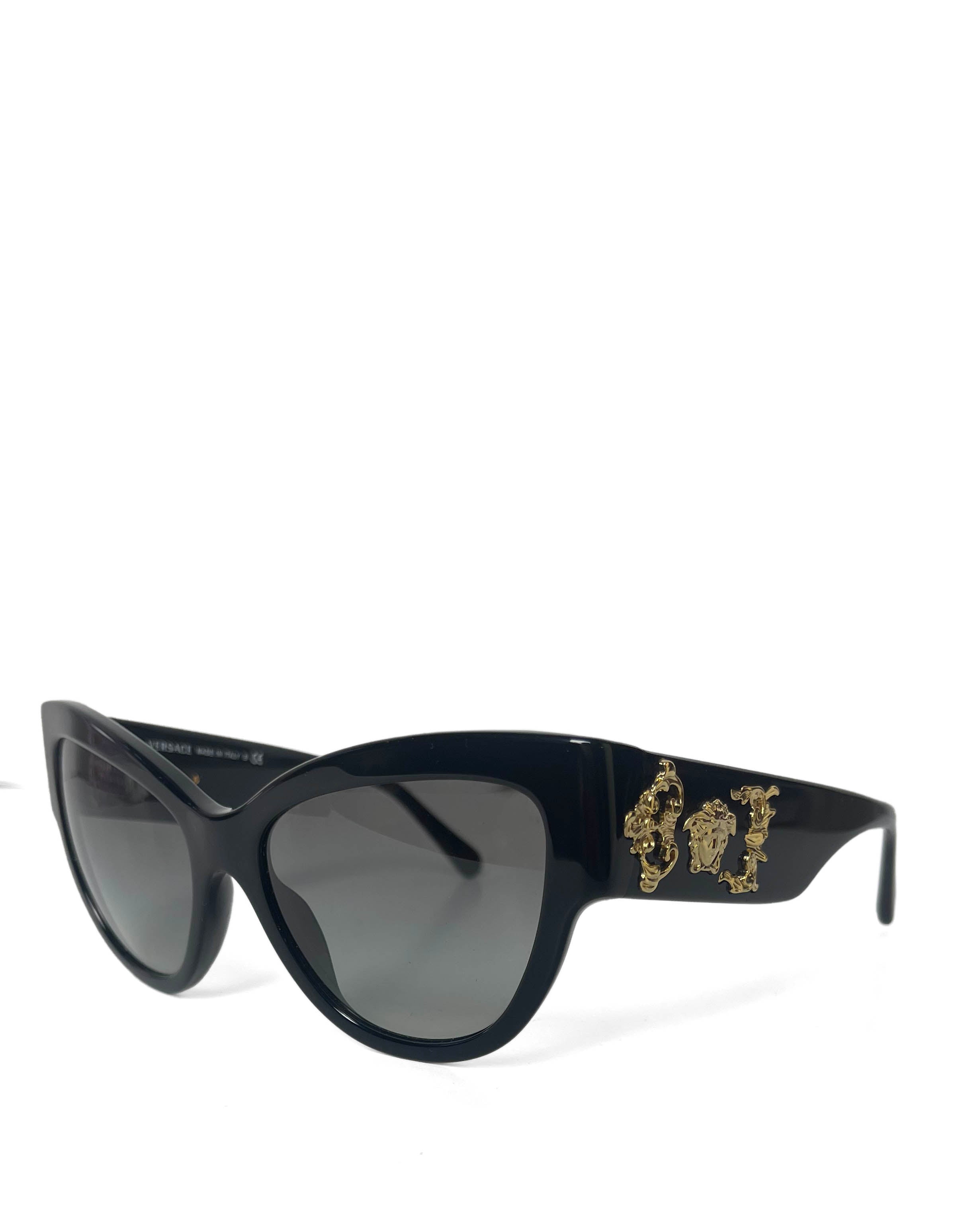 Versace Black Mod 4322 5064/8h Cat Eye Sunglasses