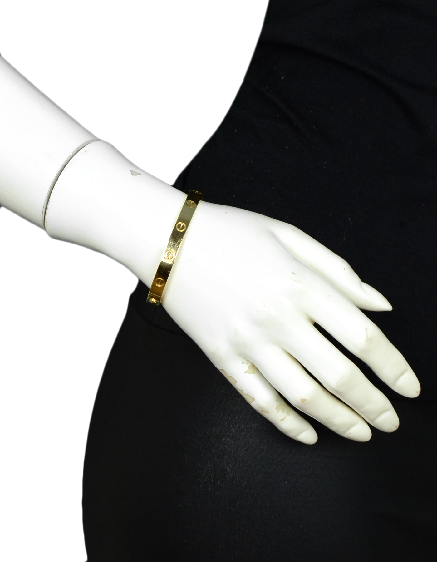 Cartier 18k Yellow Gold LOVE Bracelet sz 16