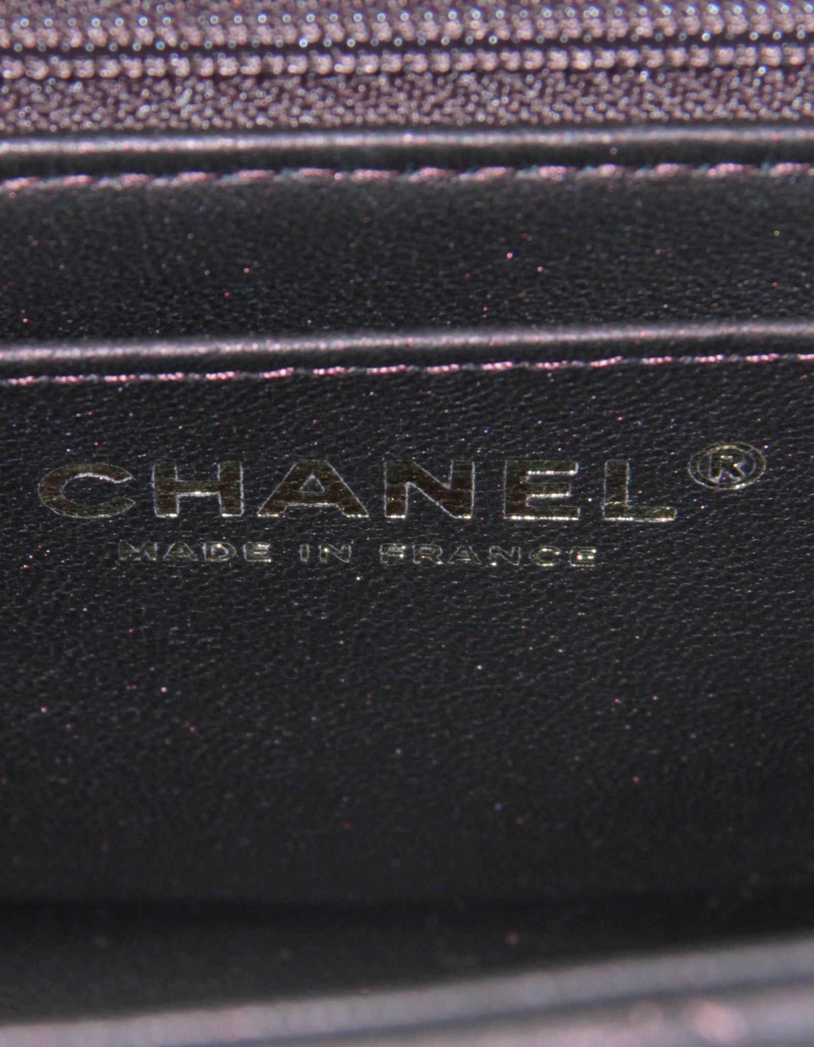 Chanel 2022 Iridescent Burgundy Lambskin Quilted Mini Top Handle Rectangular Flap Bag