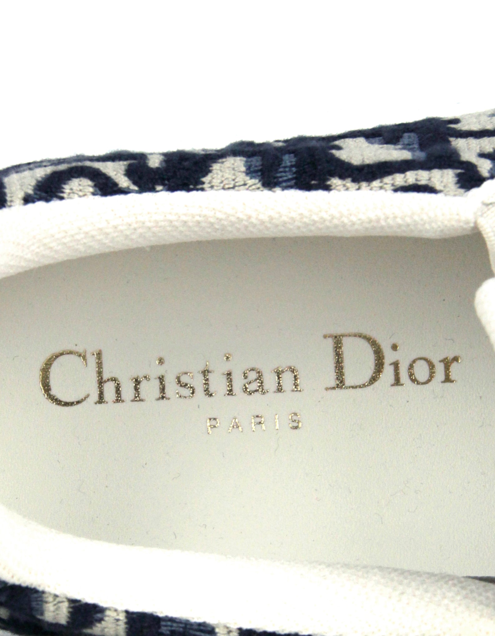 Christian Dior Blue Monogram Oblique Solar Sneakers sz 38