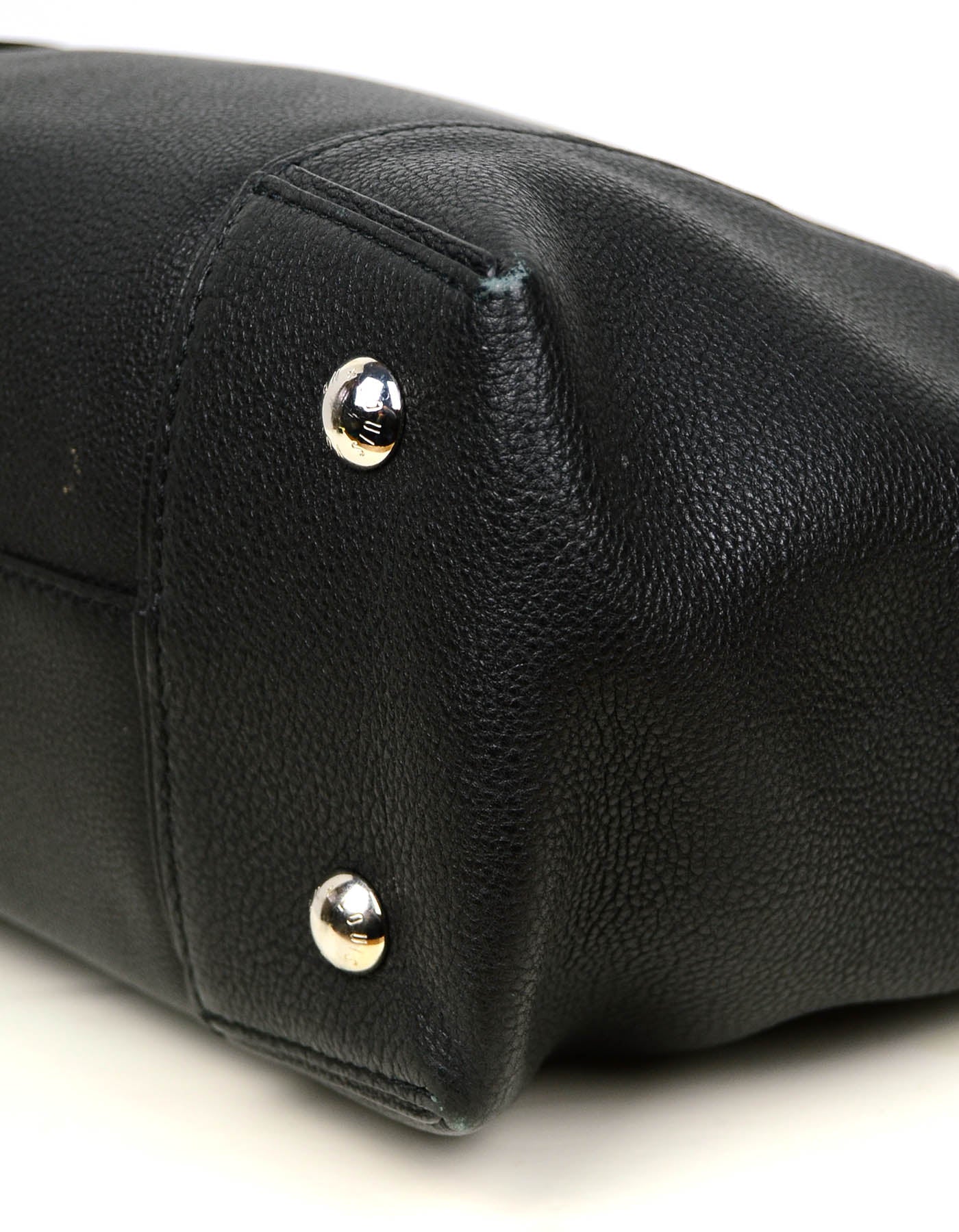 Louis Vuitton Black Veau Cachemire Calfskin & Python Soft Lockit MM Bag
