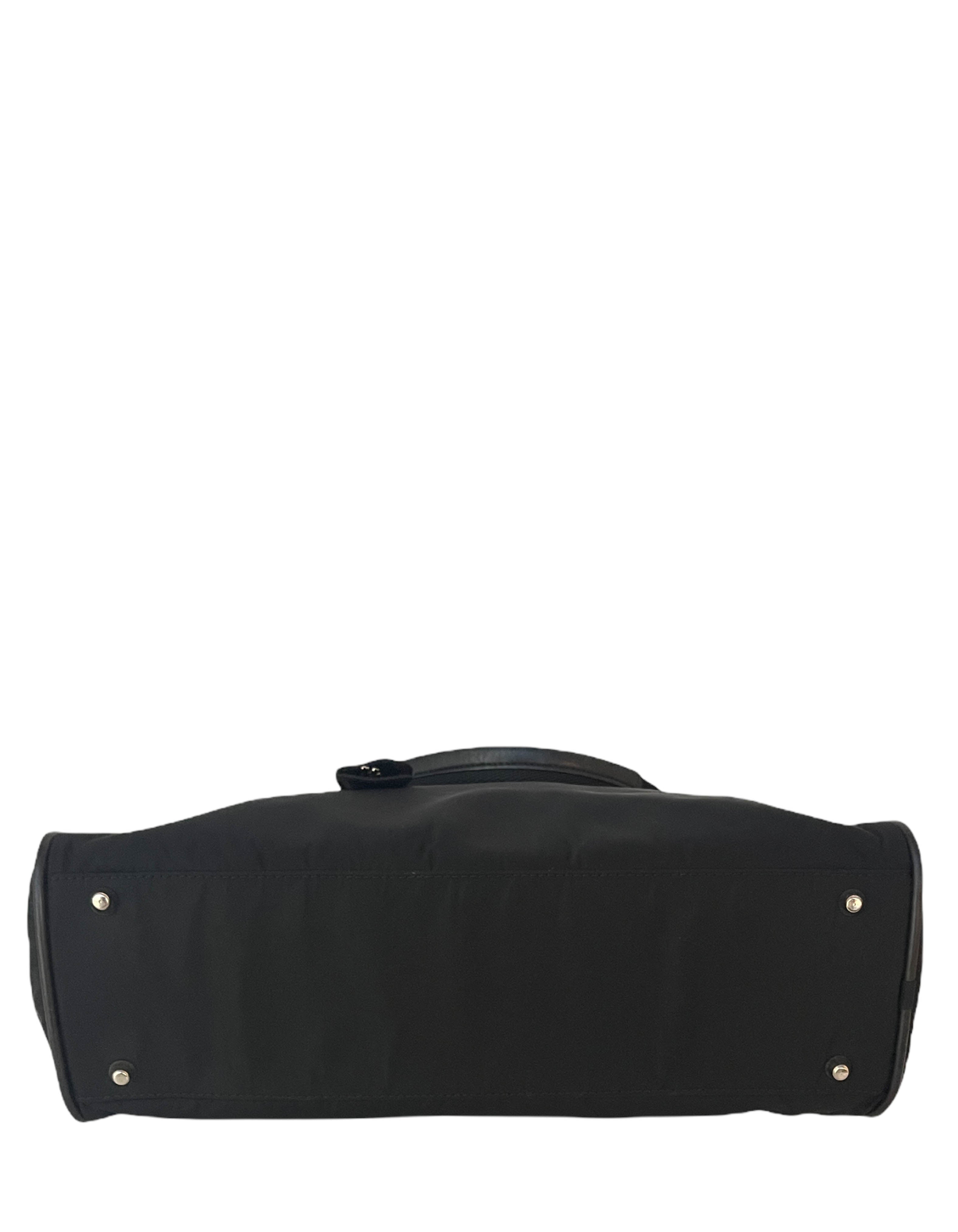Prada Vintage Black Tessuto Nylon Handbag