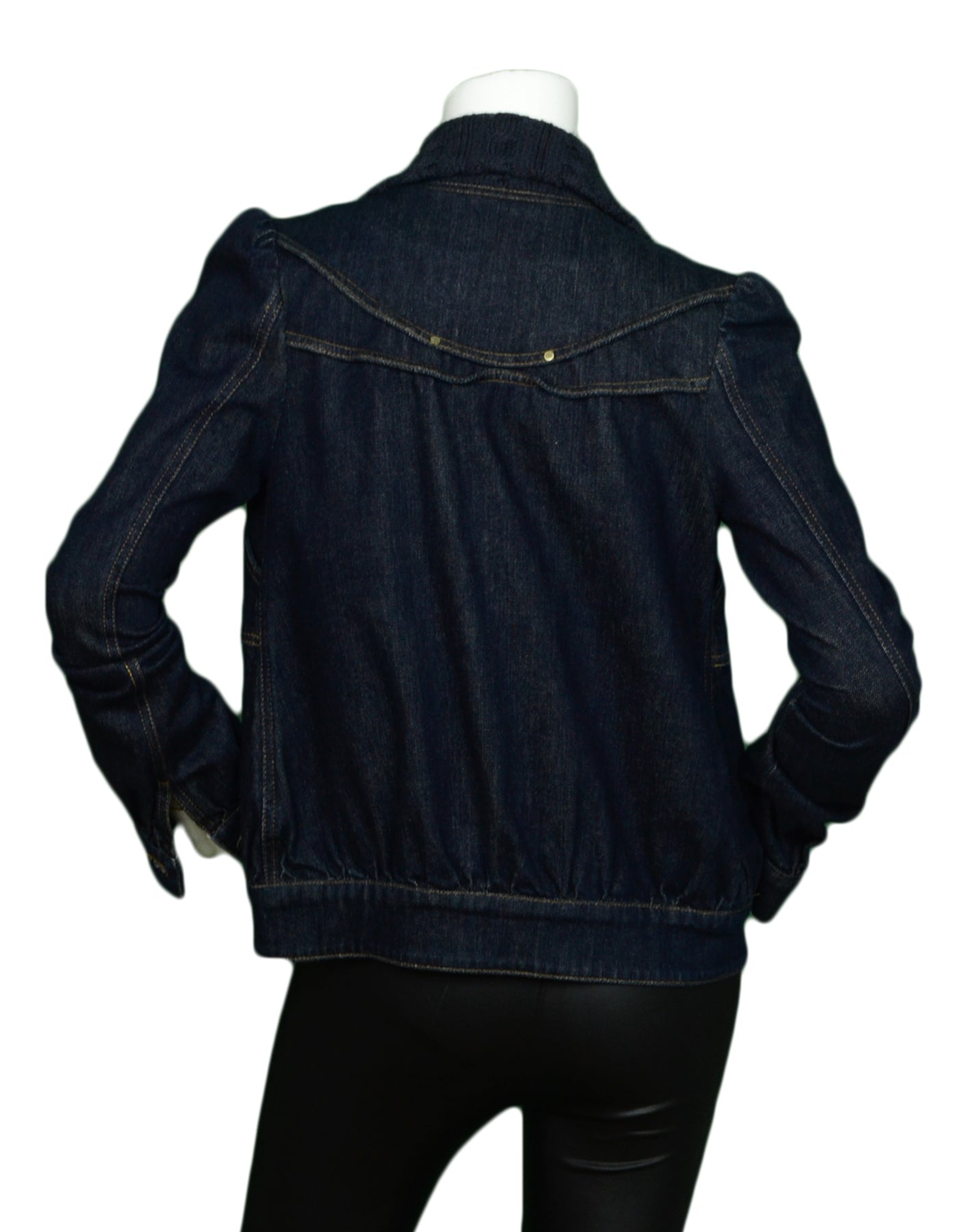 Stella McCartney Navy Blue Denim Jacket sz 40