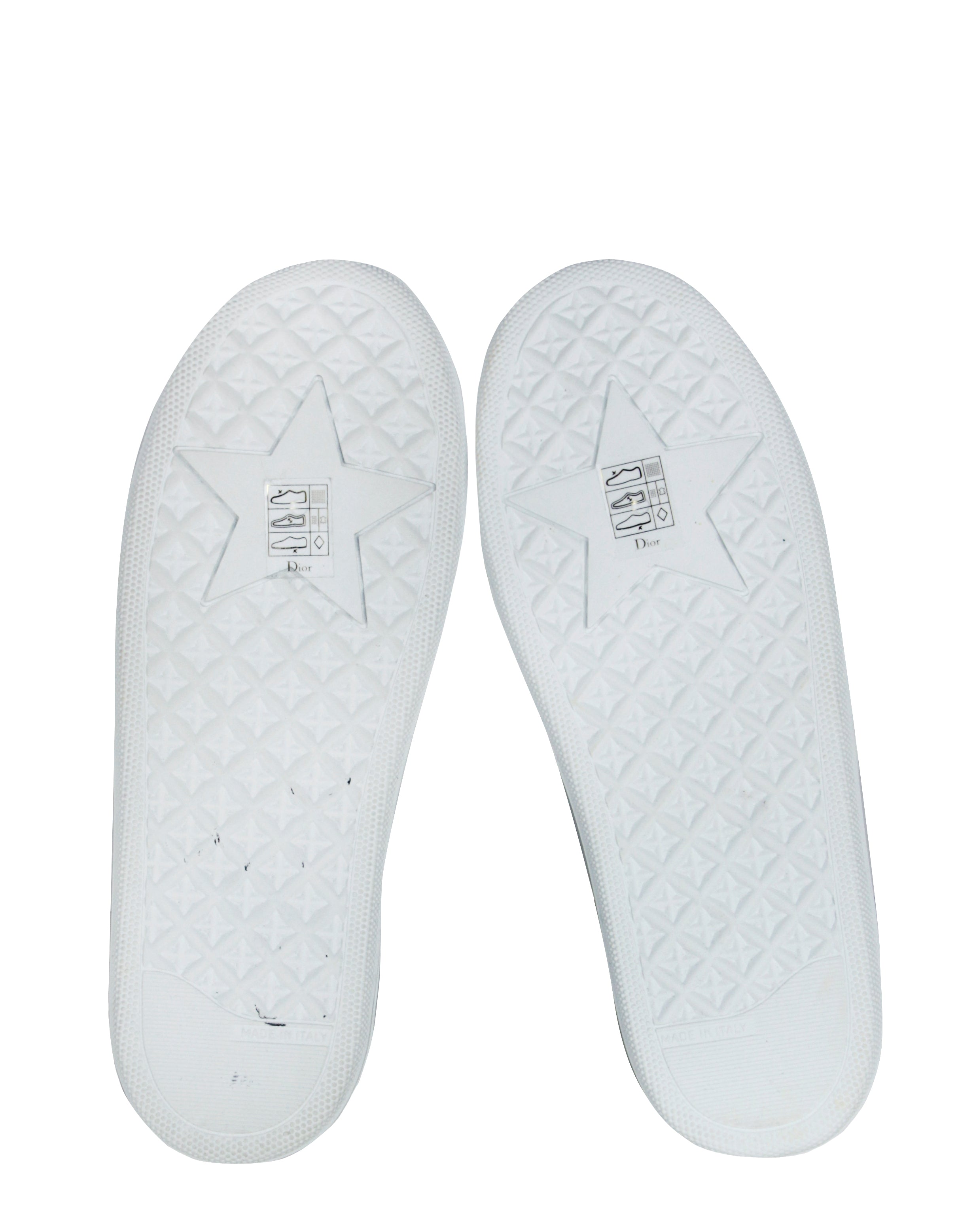 Christian Dior Blue Monogram Oblique Solar Sneakers sz 38