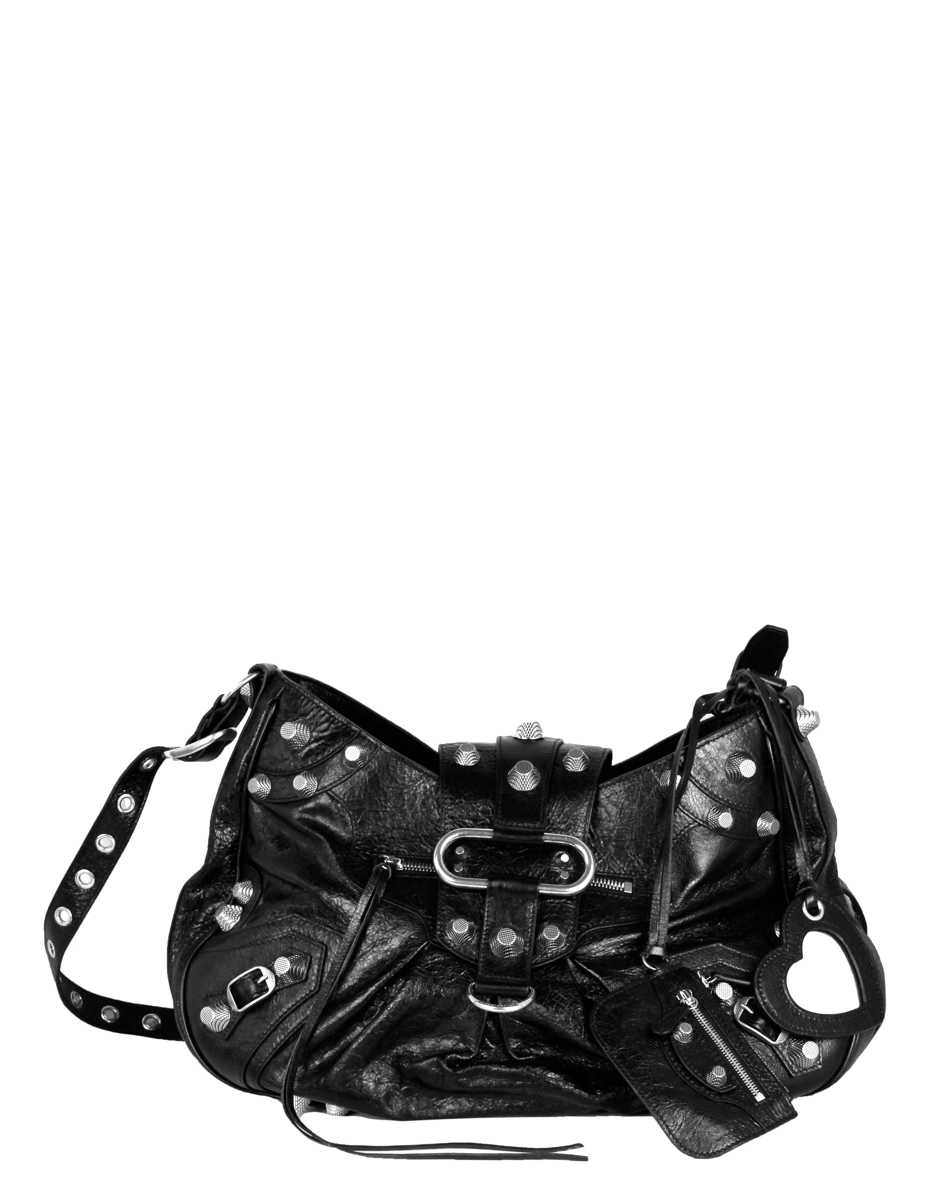 Balenciaga Black Large Le Cagole Leather Shoulder/Messenger Bag