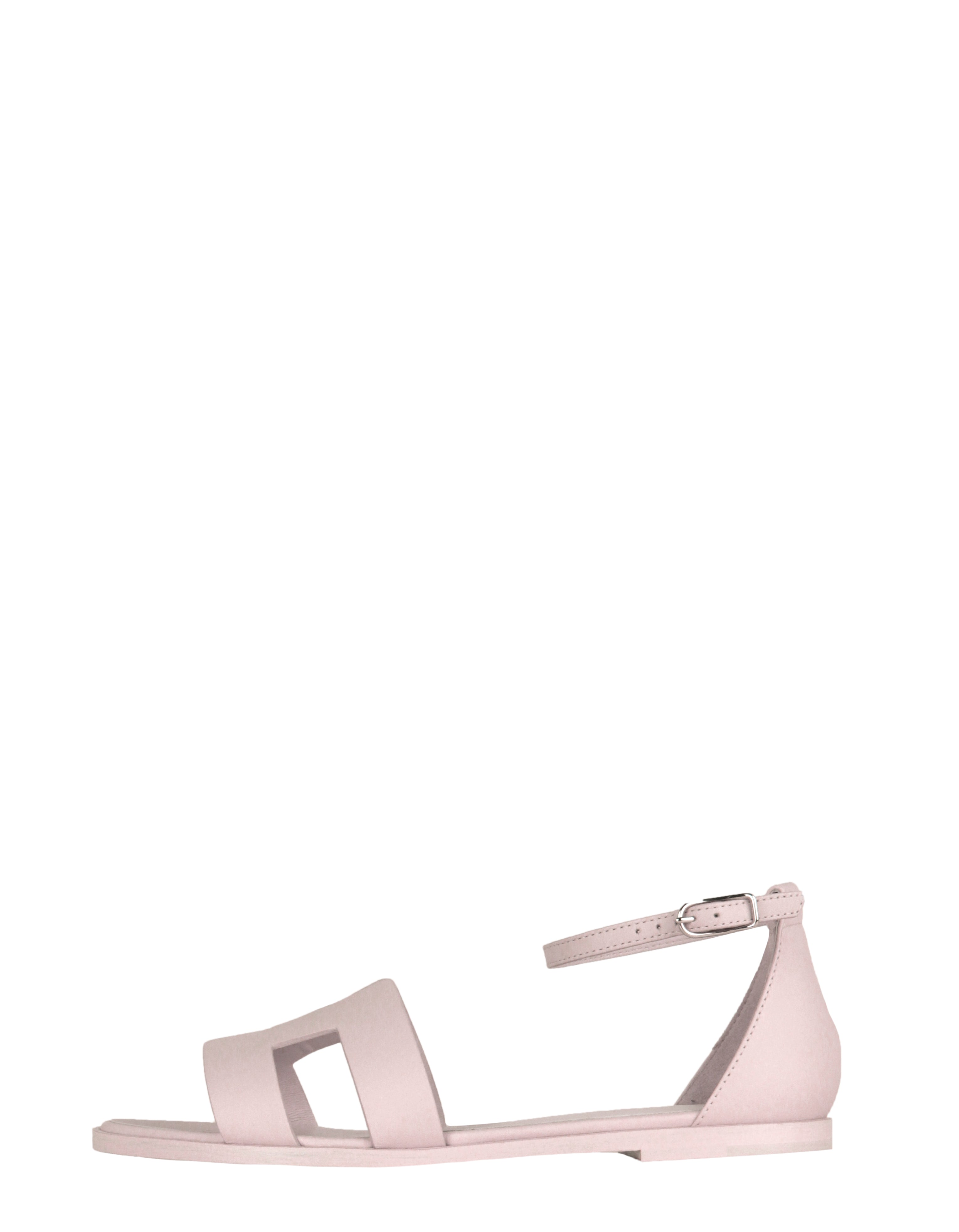Hermes NEW Light Pink Santorini H Sandals sz 37.5