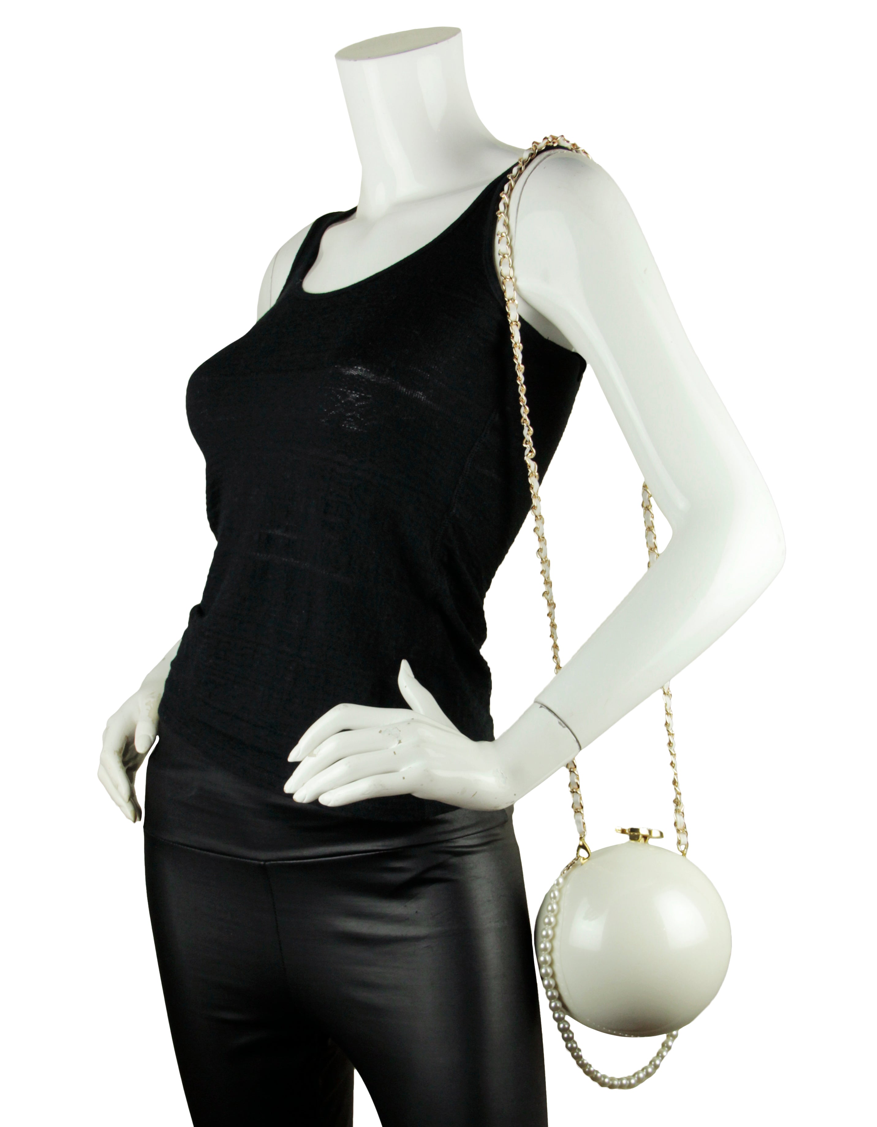 Chanel 2016 Dubai VIP Gift PVC Pearl Bag w/ CC Clasp