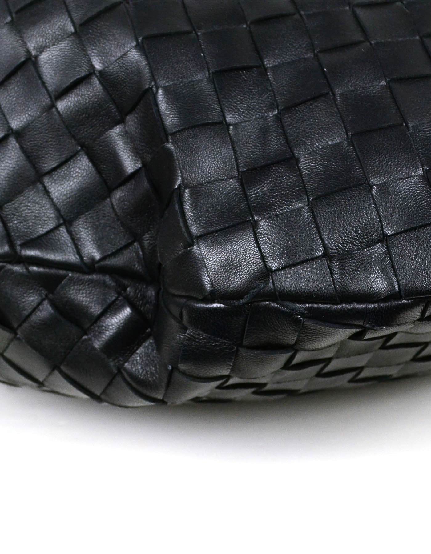 Bottega Veneta Black Leather Small Jodie Hobo Bag
