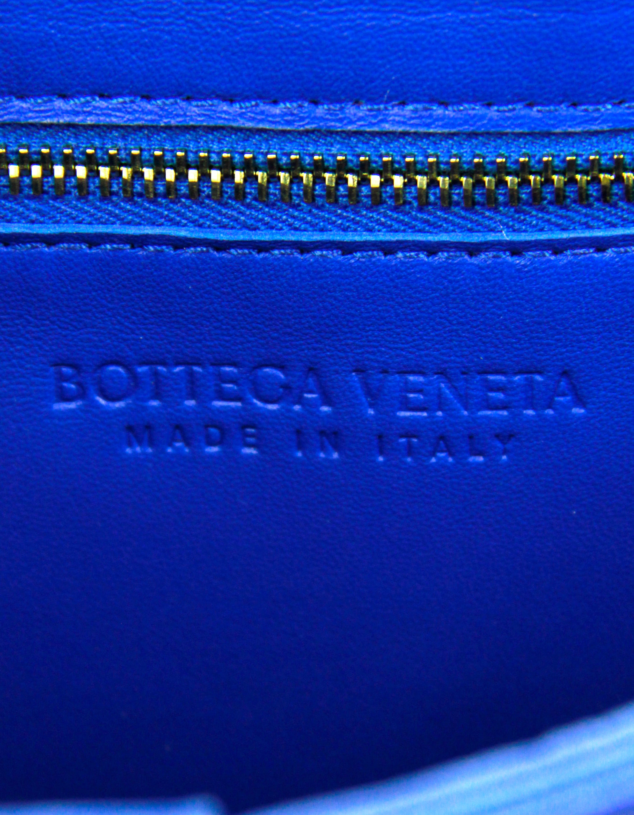 Bottega Veneta Cobalt Blue Maxi Intrecciato Cassette Crossbody Bag