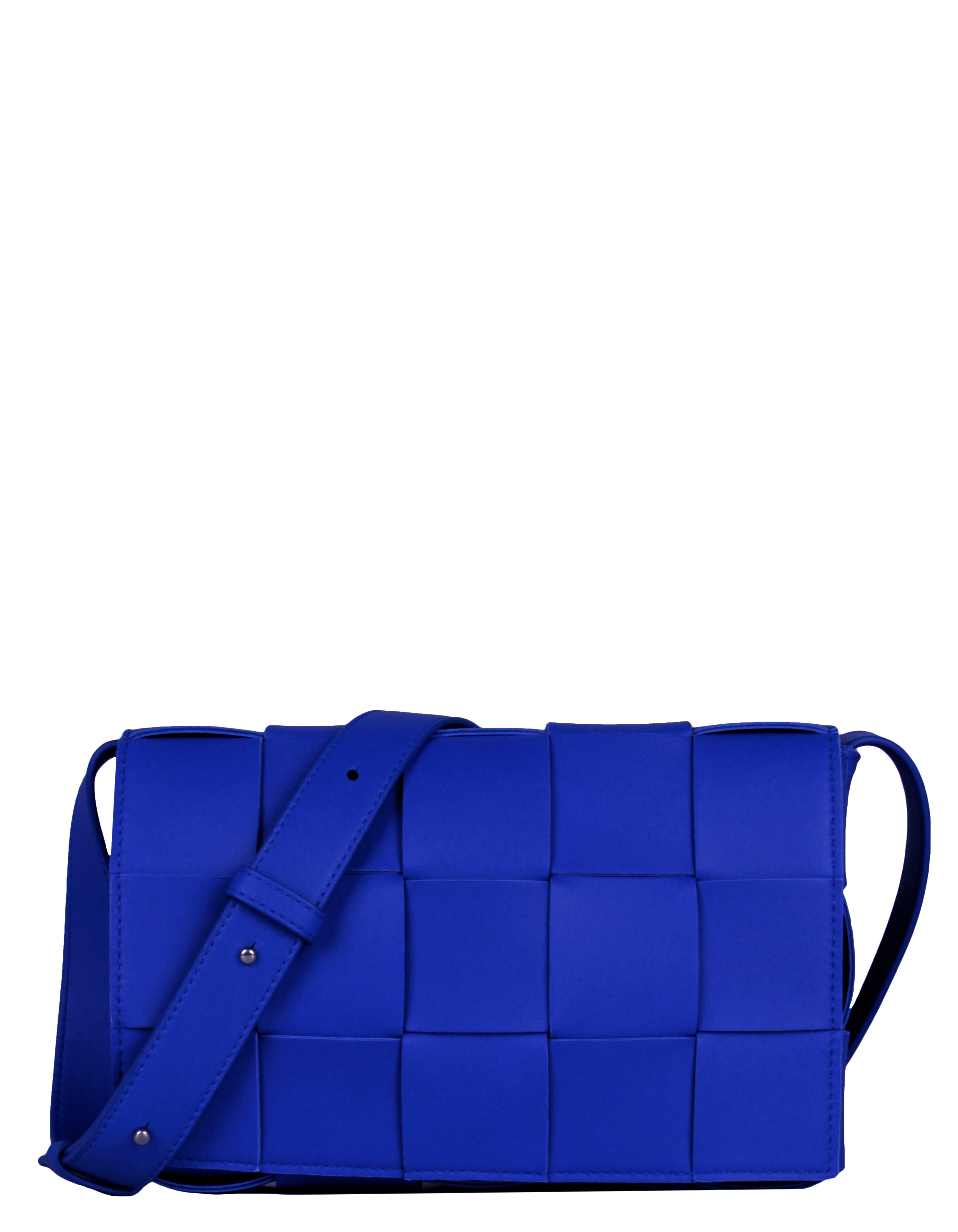 Bottega Veneta Cobalt Blue Maxi Intrecciato Cassette Crossbody Bag