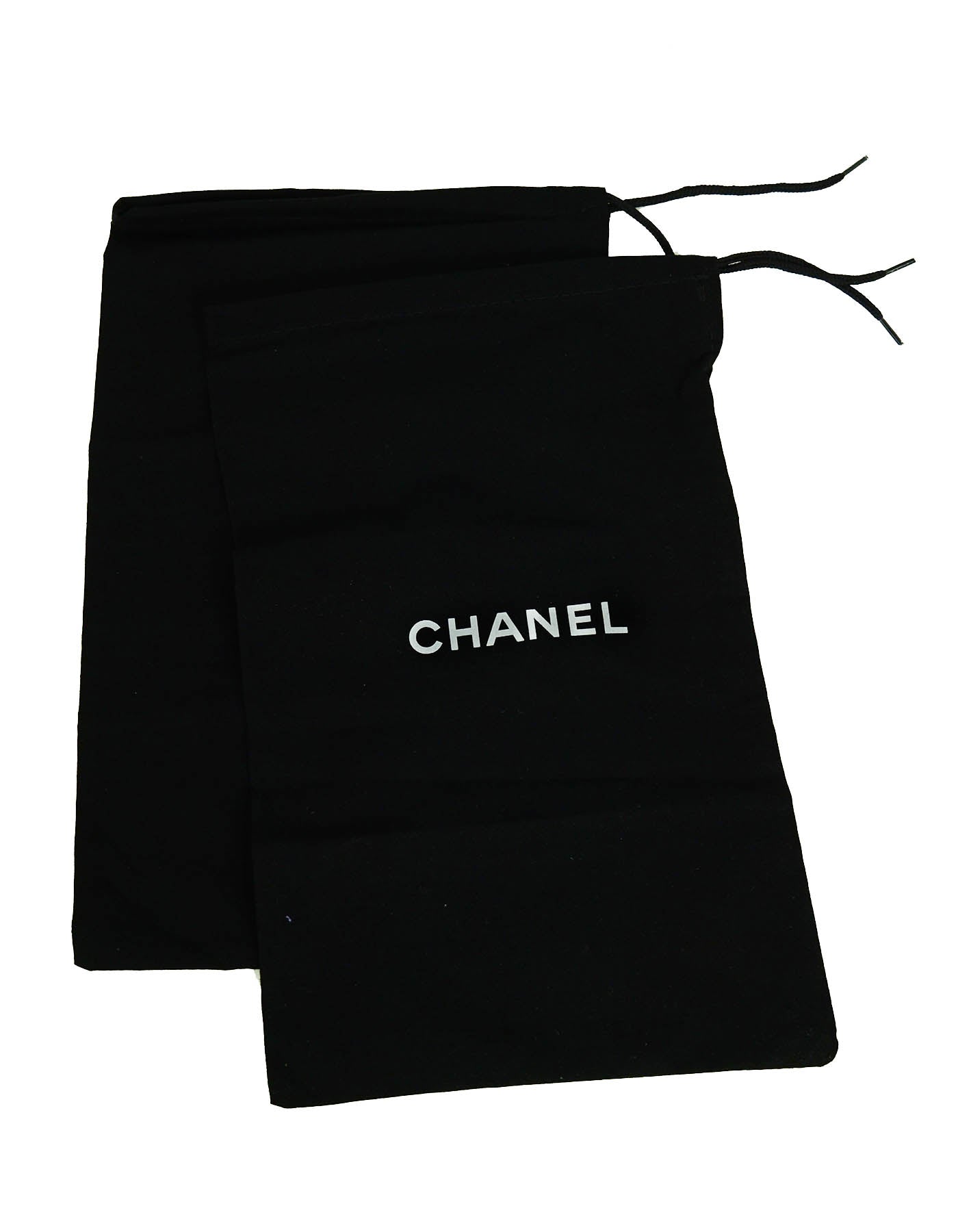 Chanel 2020 Black/White Cambon Logo Print Espadrilles sz 39