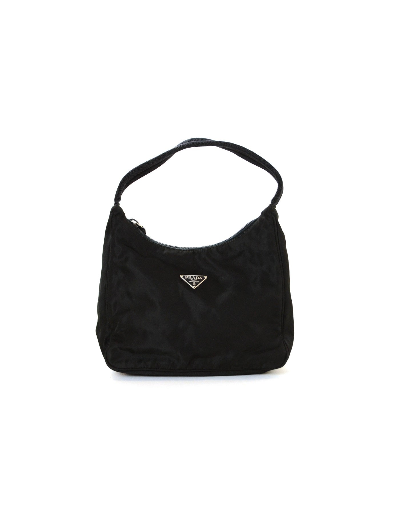 Prada Vintage Black Nylon Mini Handbag