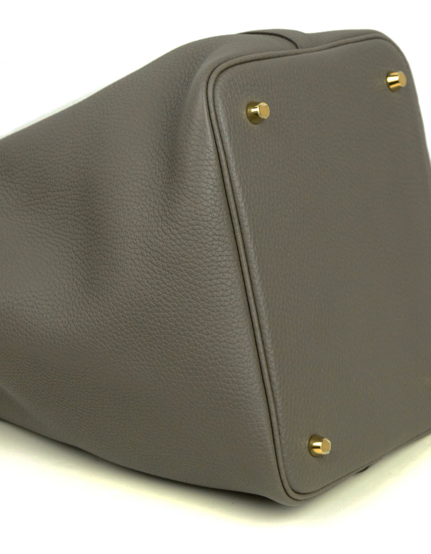 Hermes Etain Taurillon Clemence Leather Picotin Lock 22 Bag