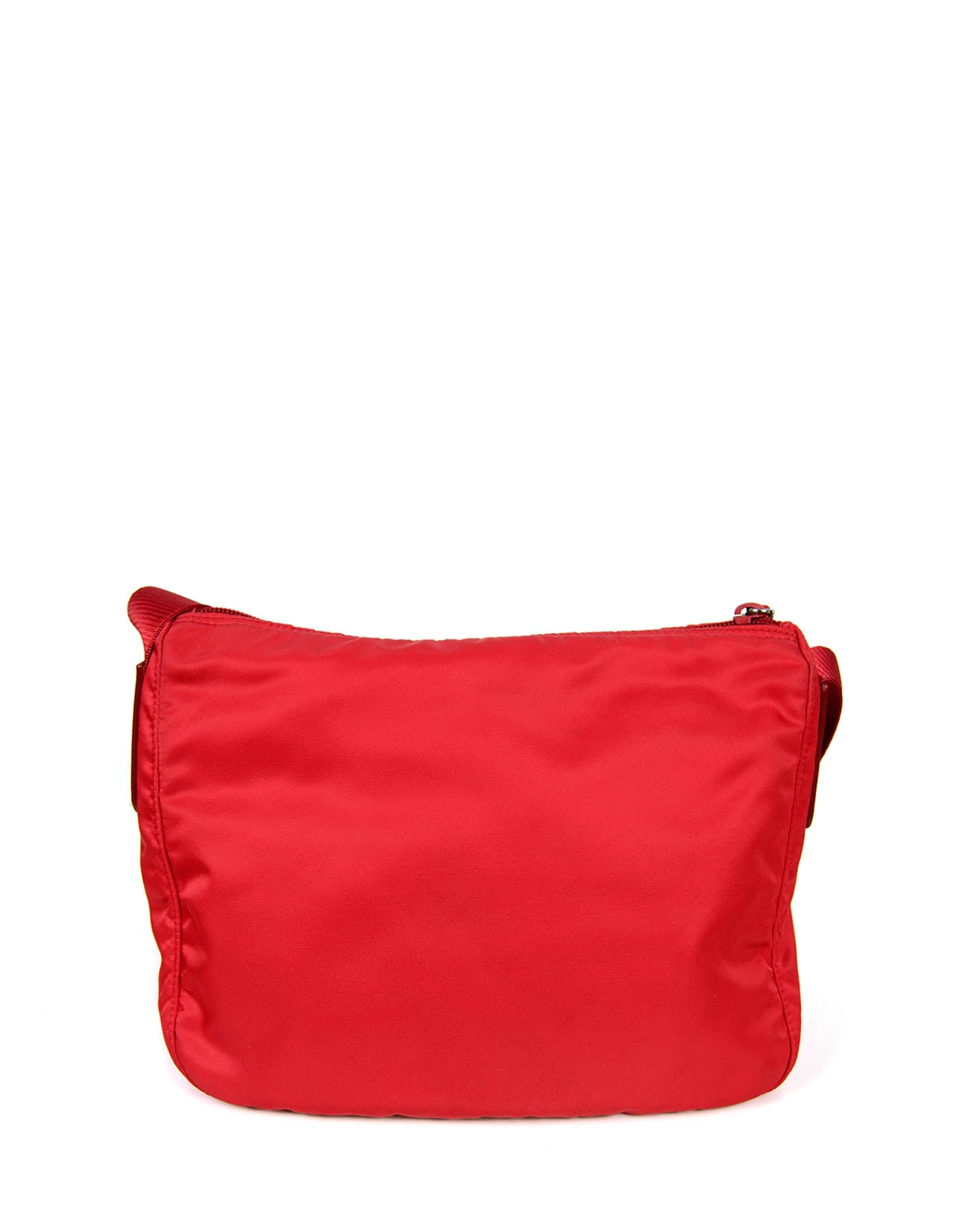 Prada Rosso Red Nylon Messenger Bag