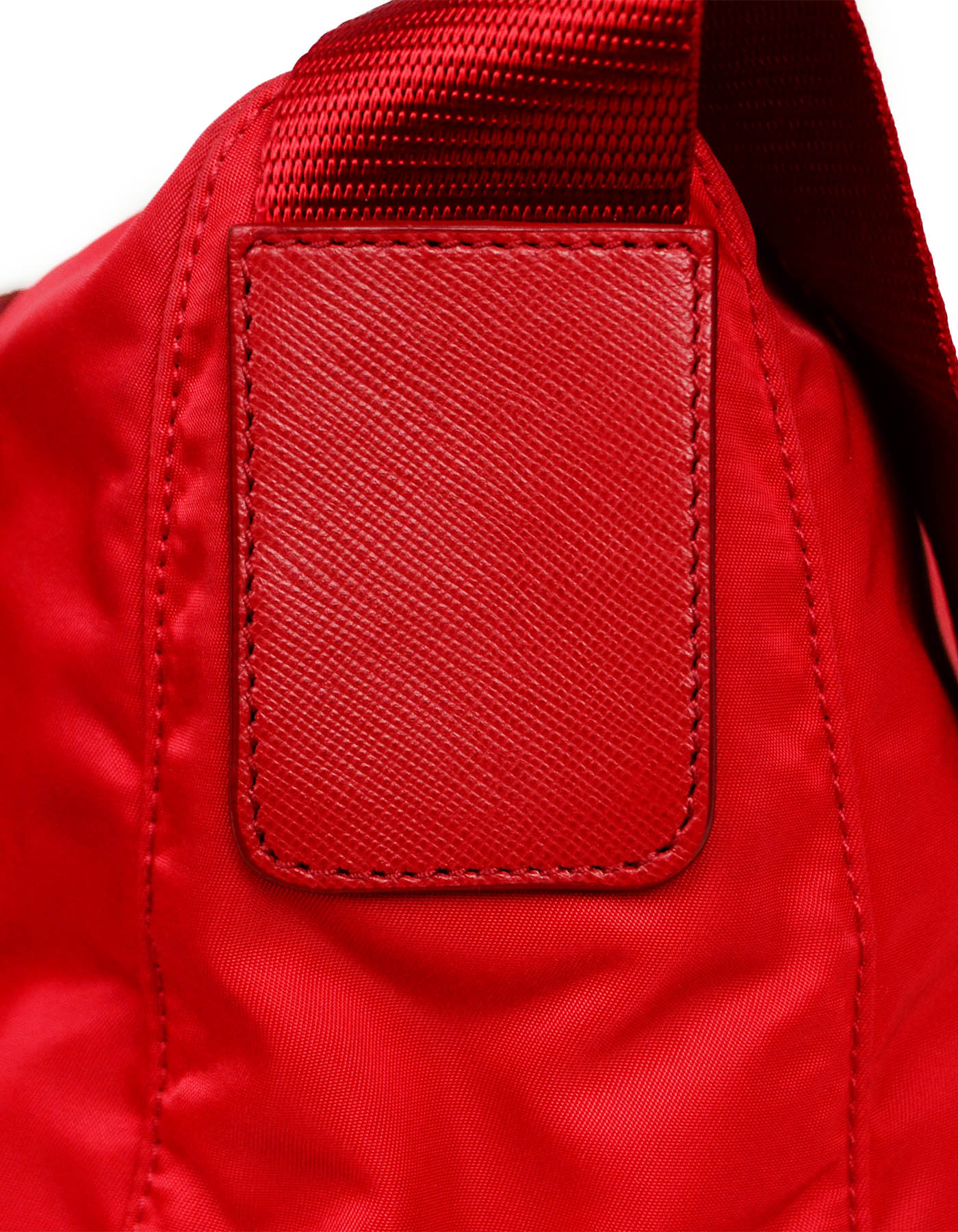 Prada Rosso Red Nylon Messenger Bag