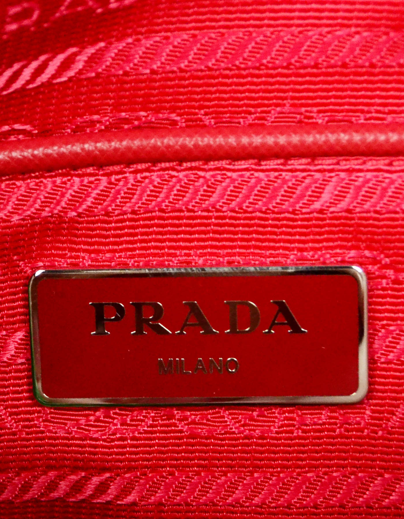 Prada Rosso Red Nylon Messenger Bag