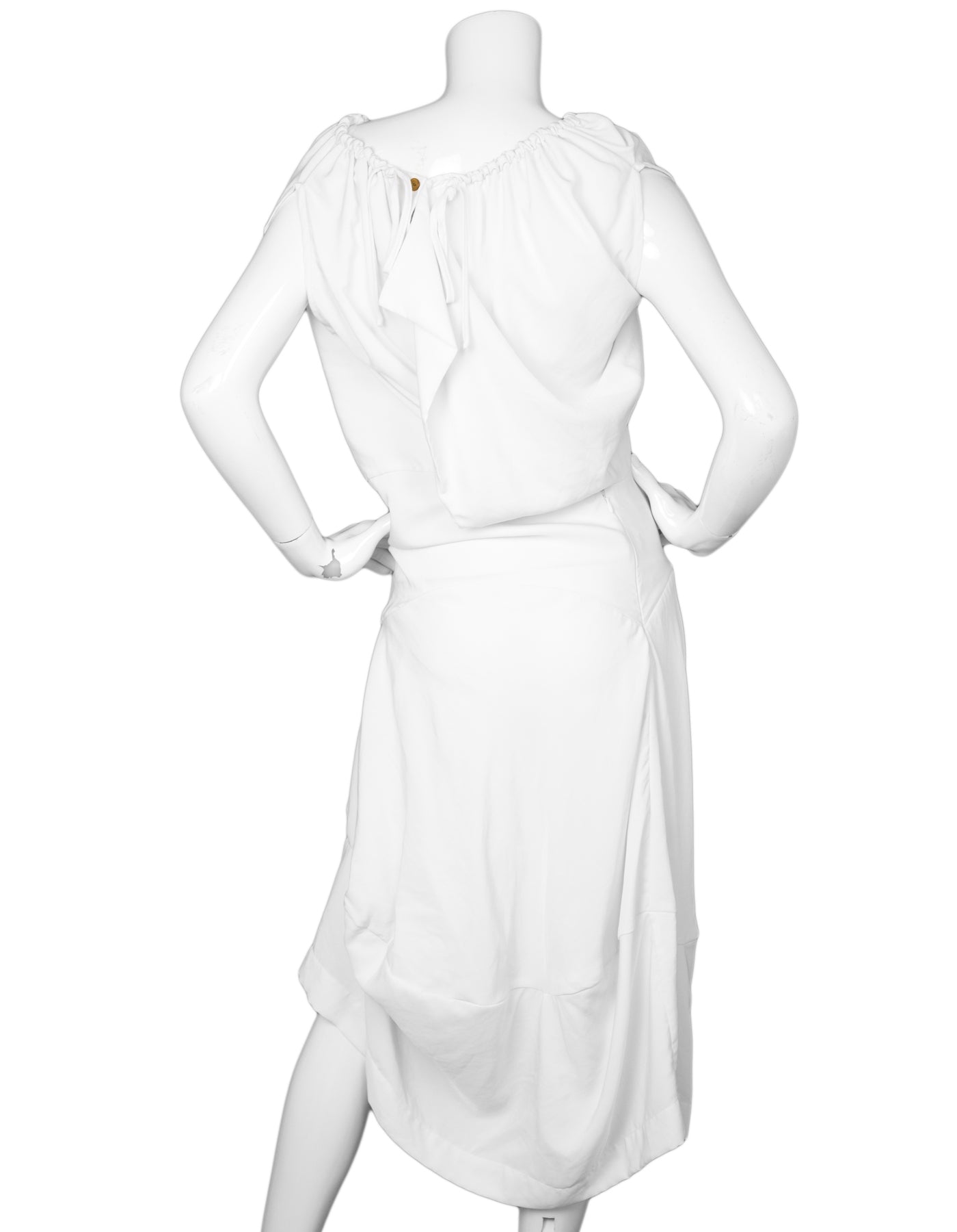 Vivienne Westwood Red Label White Asymmetrical Dress Sz IT40