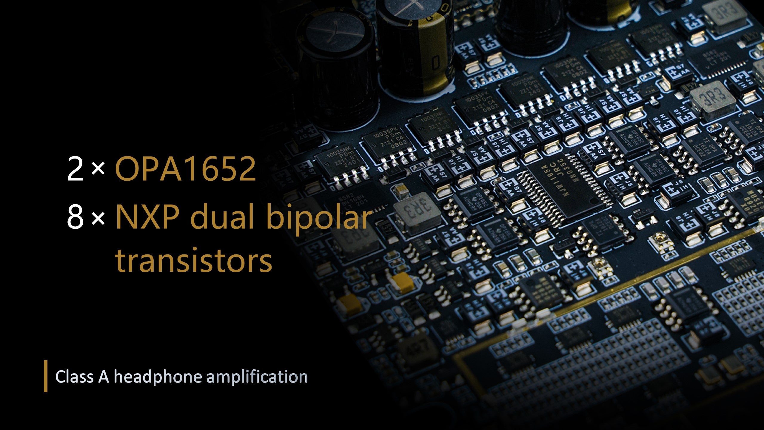 2xOPA1652 8x NXP dual bipolar transistors