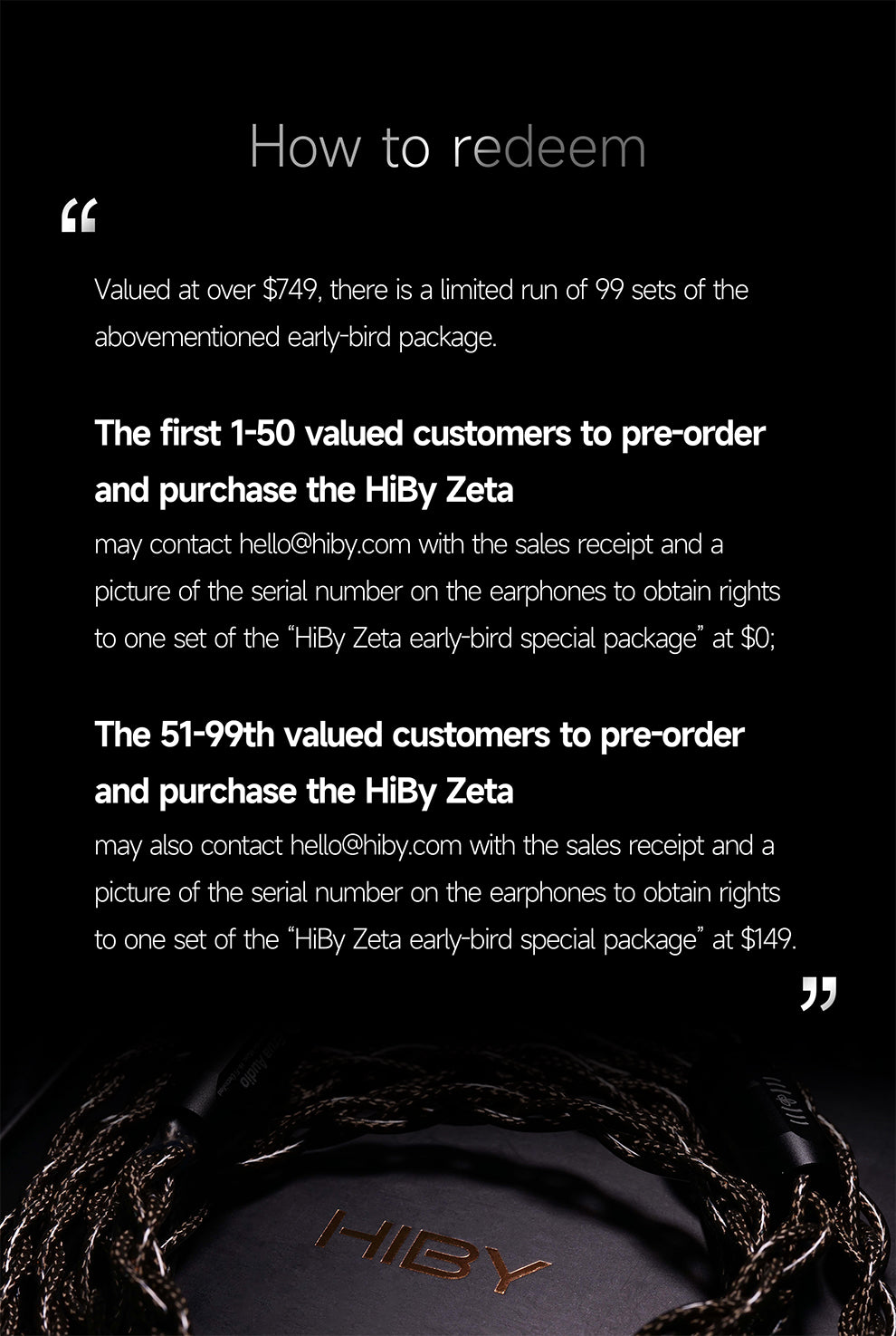 How to redeem