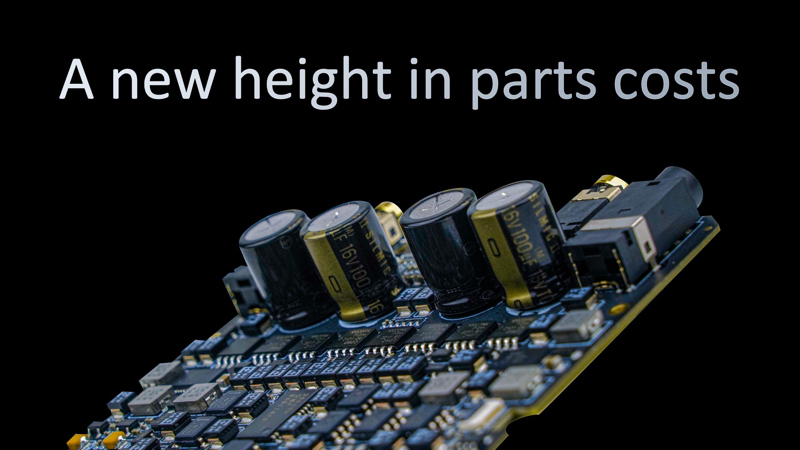 A new height in parts costs