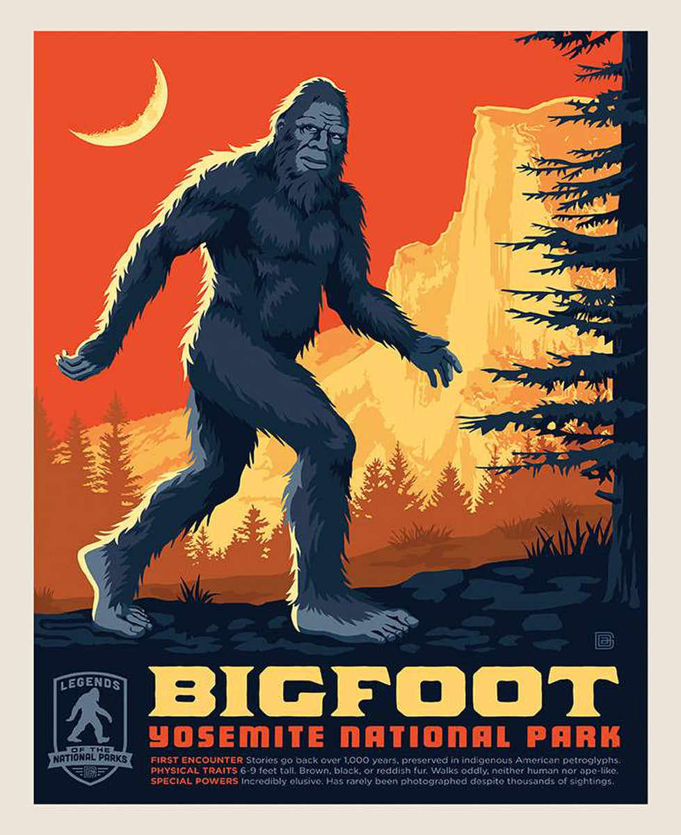 Legends of the National Parks Bigfoot Panel By Riley Blake Designs