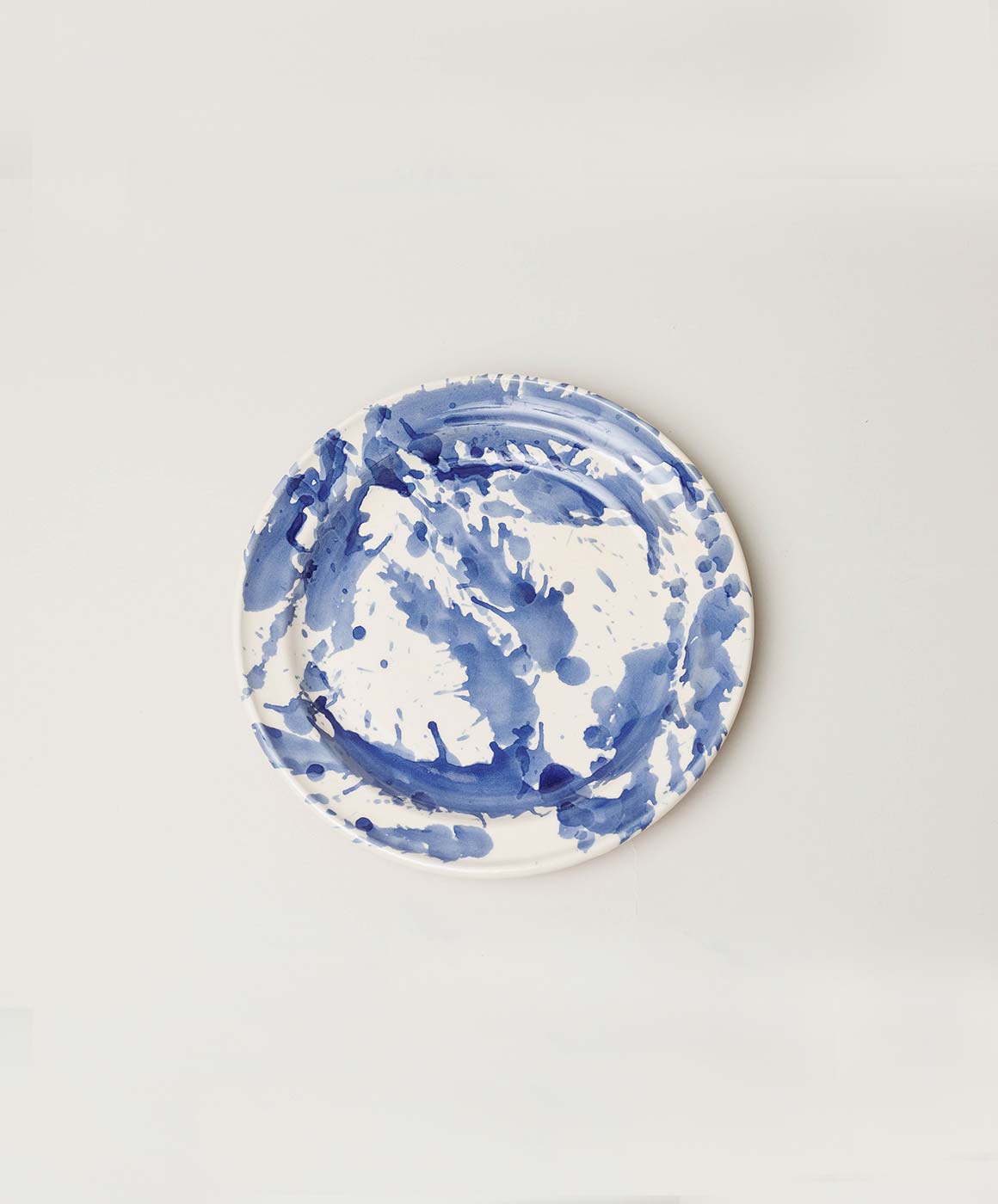 Blue Splatterware Side Plate