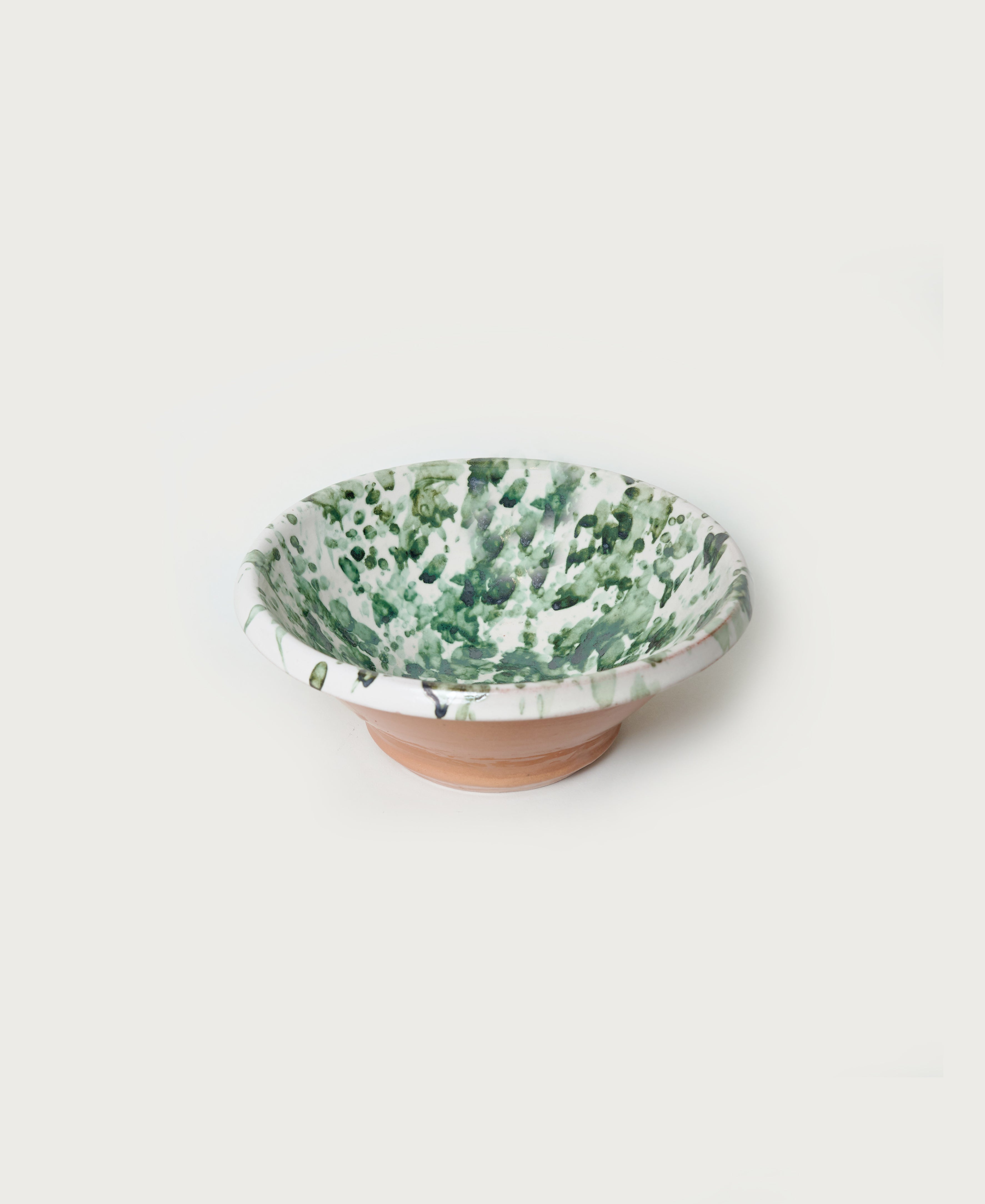 Green Splatterware Mixing Bowl