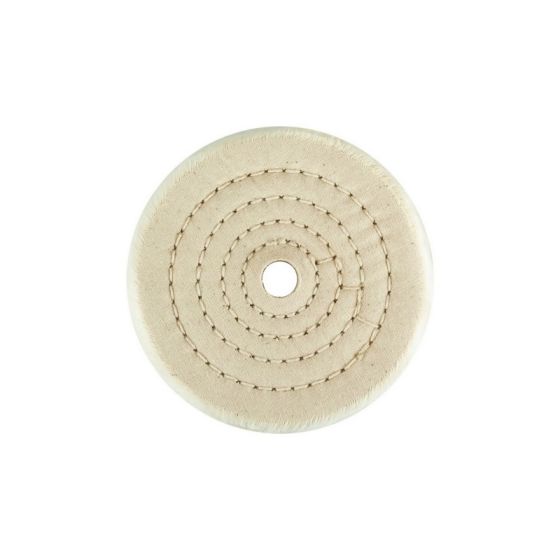 AES Industries? K-154 Buffing Wheel, 4 in Overall Diameter, Cotton