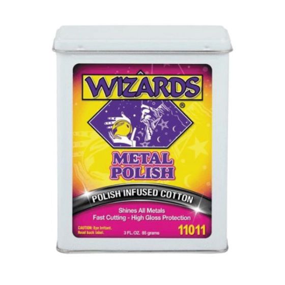 WIZARDS? The Magic is in the Cloth? 11011 Fast Cutting Metal Polish, 3 oz Squeeze Bottle, Pink