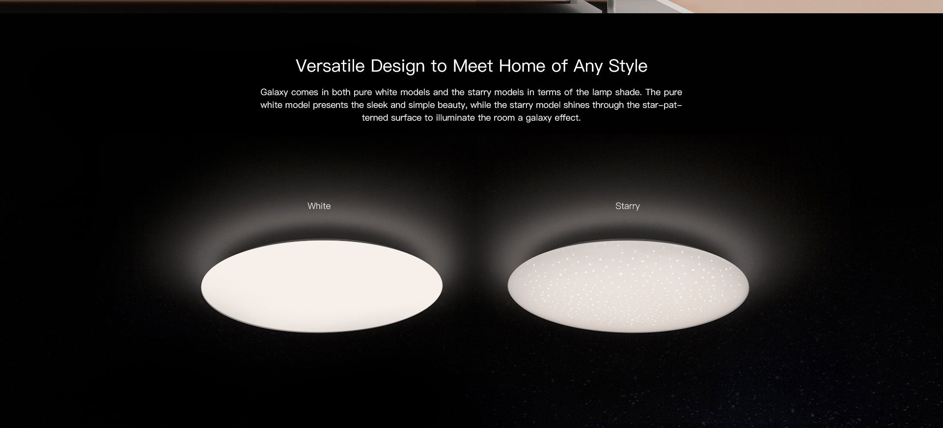 Yeelight Ceiling Light Smart Control APP WiFi Bluetooth LED Room Light 480 Galaxy