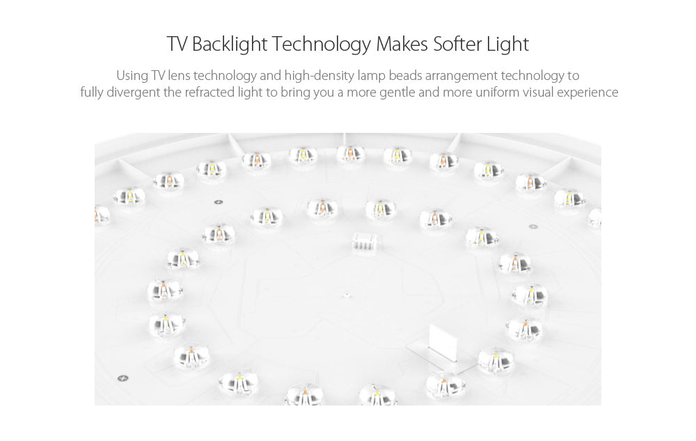 Yeelight Ceiling Light Smart APP WiFi Bluetooth LED Remote Control Alexa 450 White