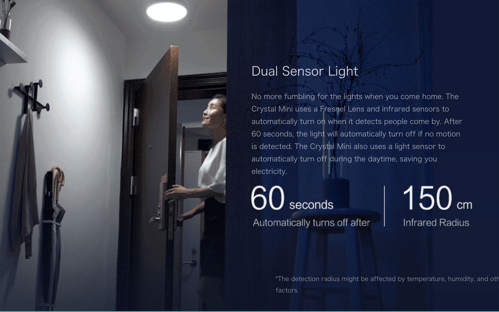 Yeelight XiaoMi Sensor Led Ceiling Mini Human Body / Motion Sensor Light For Smart Home