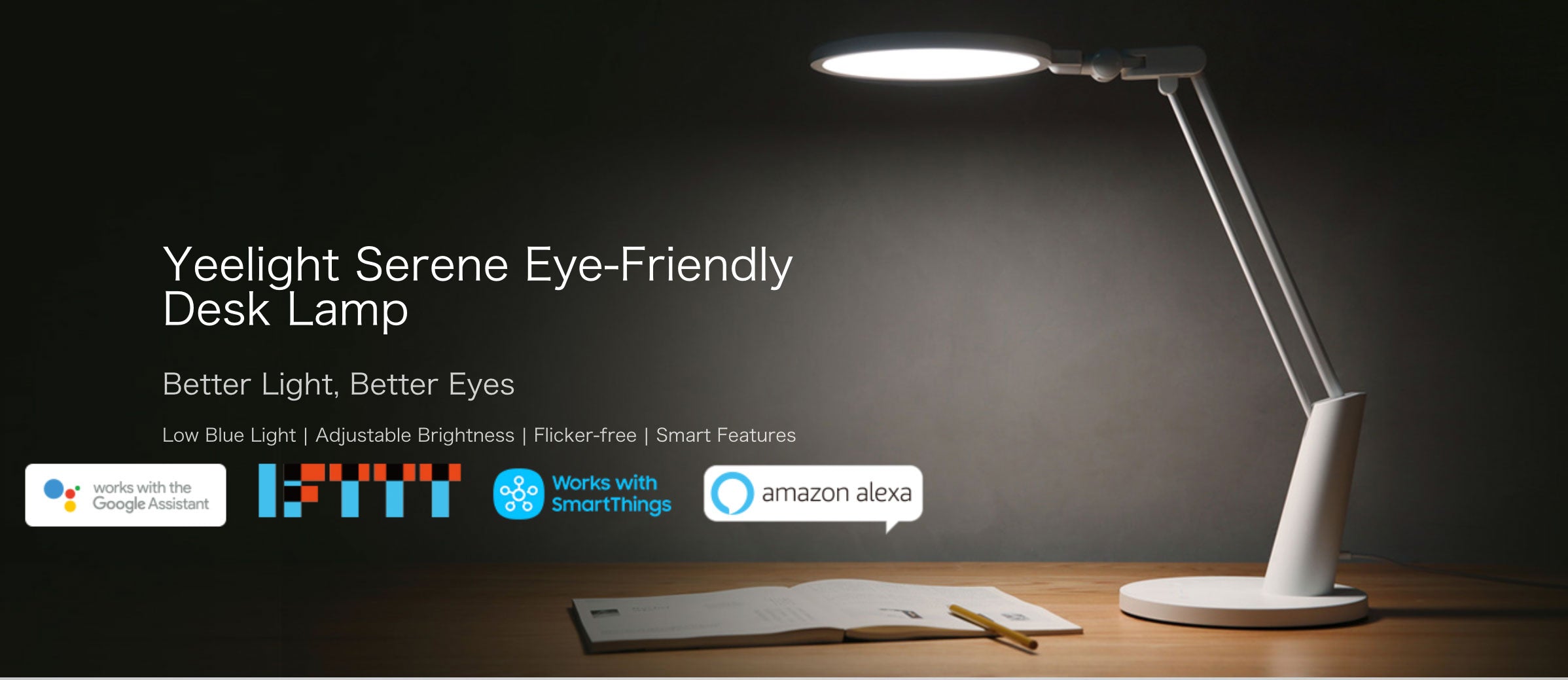Yeelight Smart Eye Care Adjustable Desk Light Touch Control Table Lamp