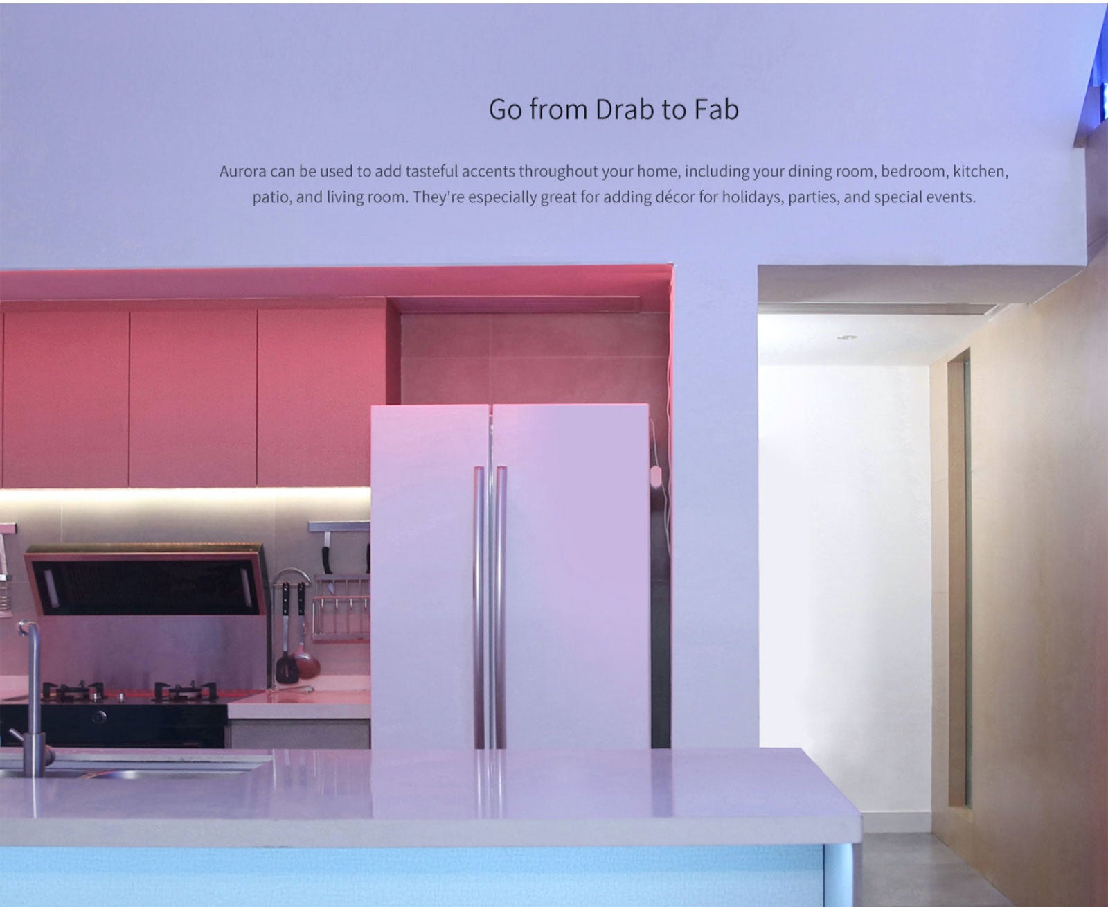 Yeelight Smart Remote Control Extendable Light Strip RGB Color Change Flexible Dimmable Bedroom Cabinet Tape Lightstrip Homekit Alexa Assistant