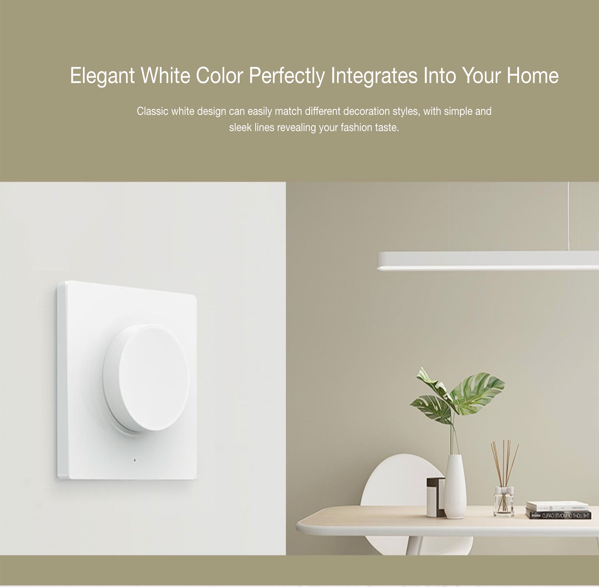 Yeelight Smart Wall Dimmer Switch For Yeelight Ceiling Light
