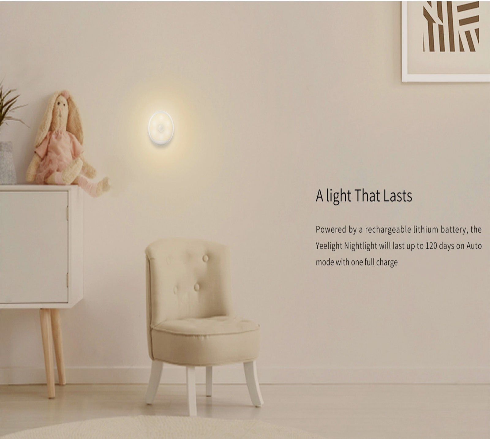 Yeelight Xiaomi Smart Motion Sensor LED Night Wireless Rechargeable Lamp